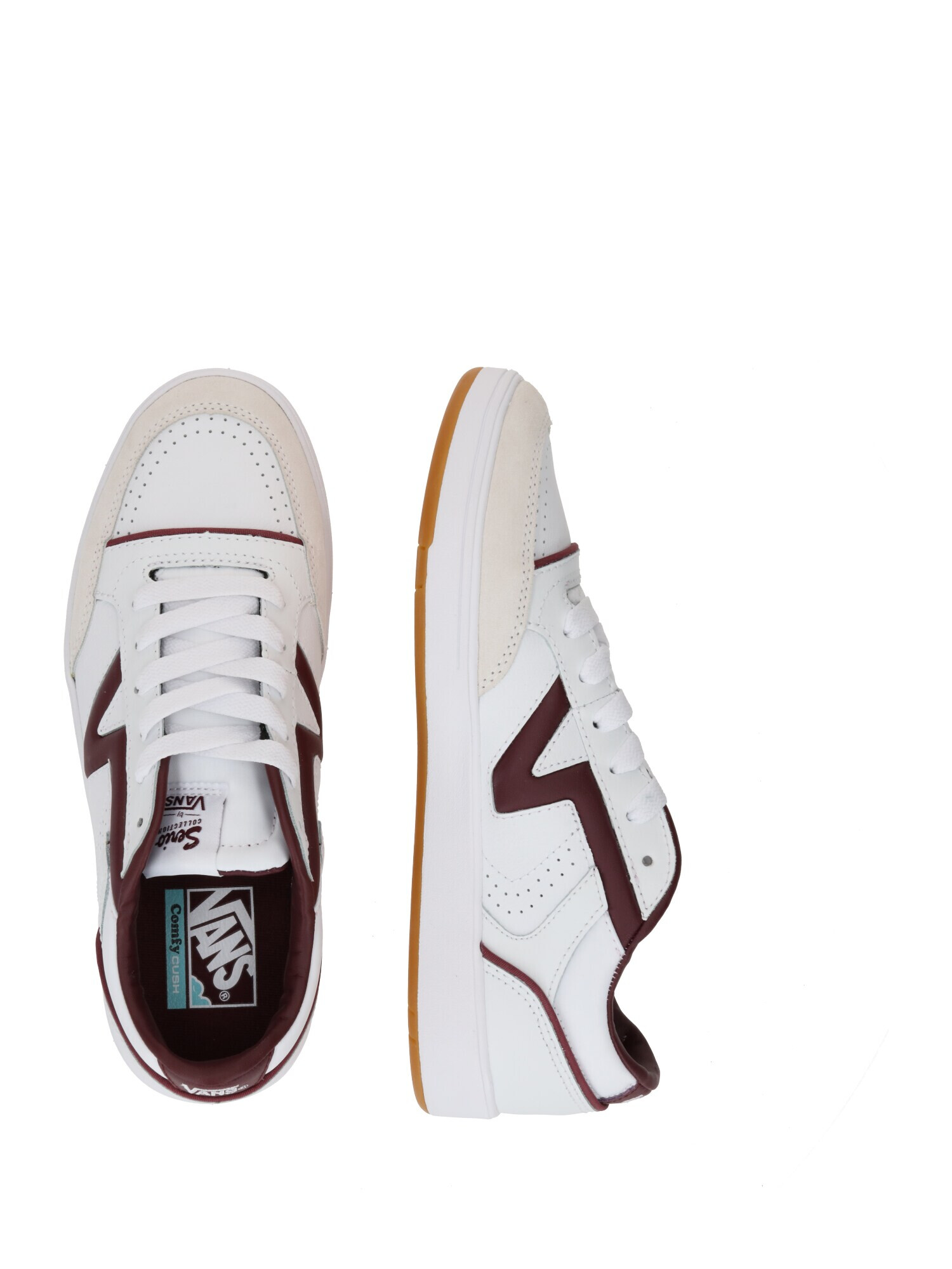 VANS Sneaker low roz / roșu bordeaux / alb - Pled.ro