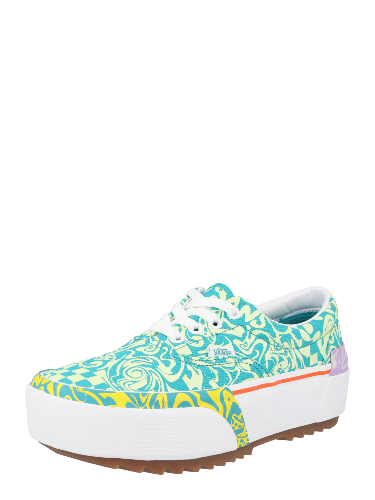 VANS Sneaker low 'UA Era Stacked' turcoaz / verde deschis / mov orhidee / alb - Pled.ro