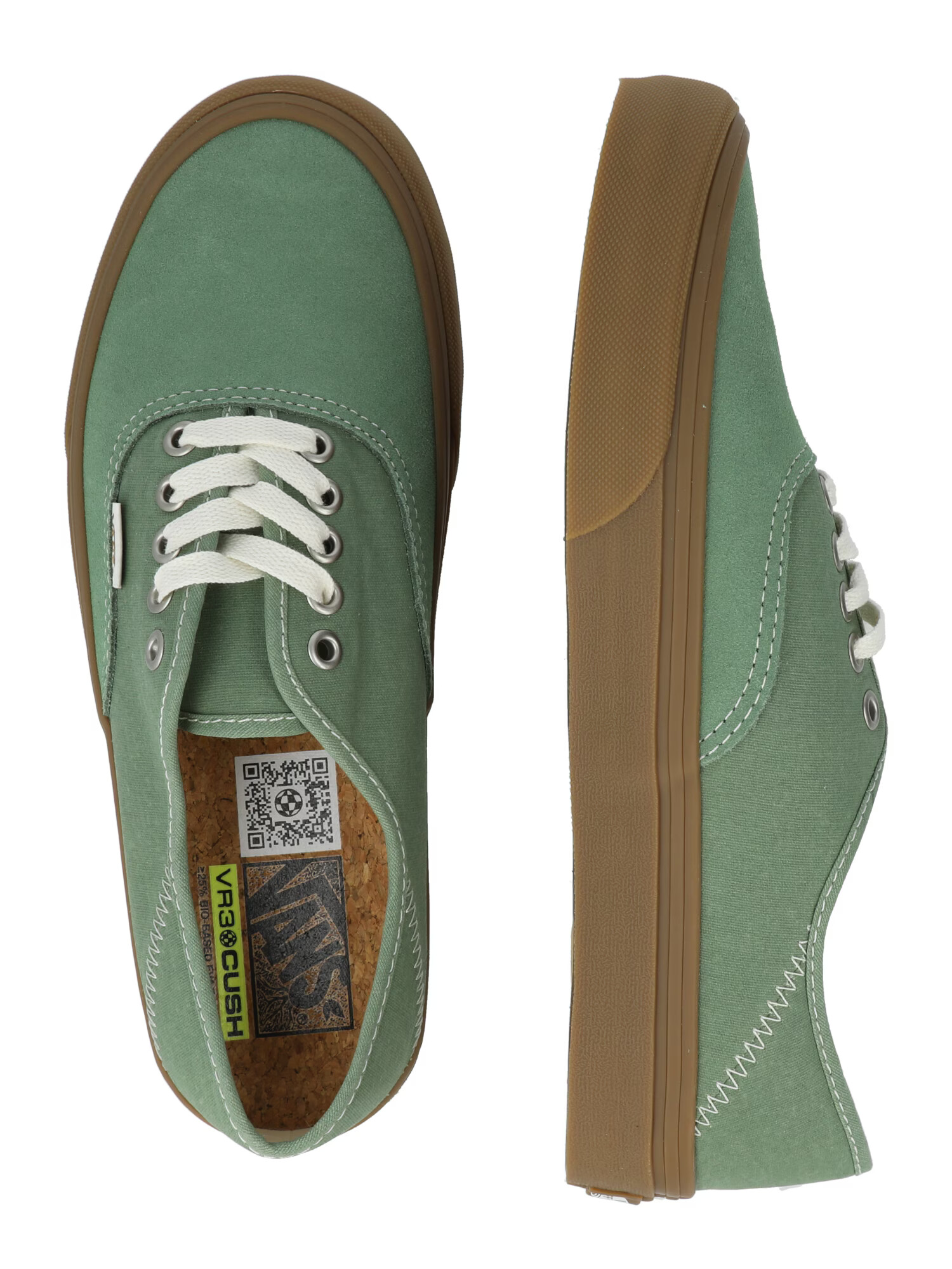 VANS Sneaker low maro / verde pastel / alb - Pled.ro