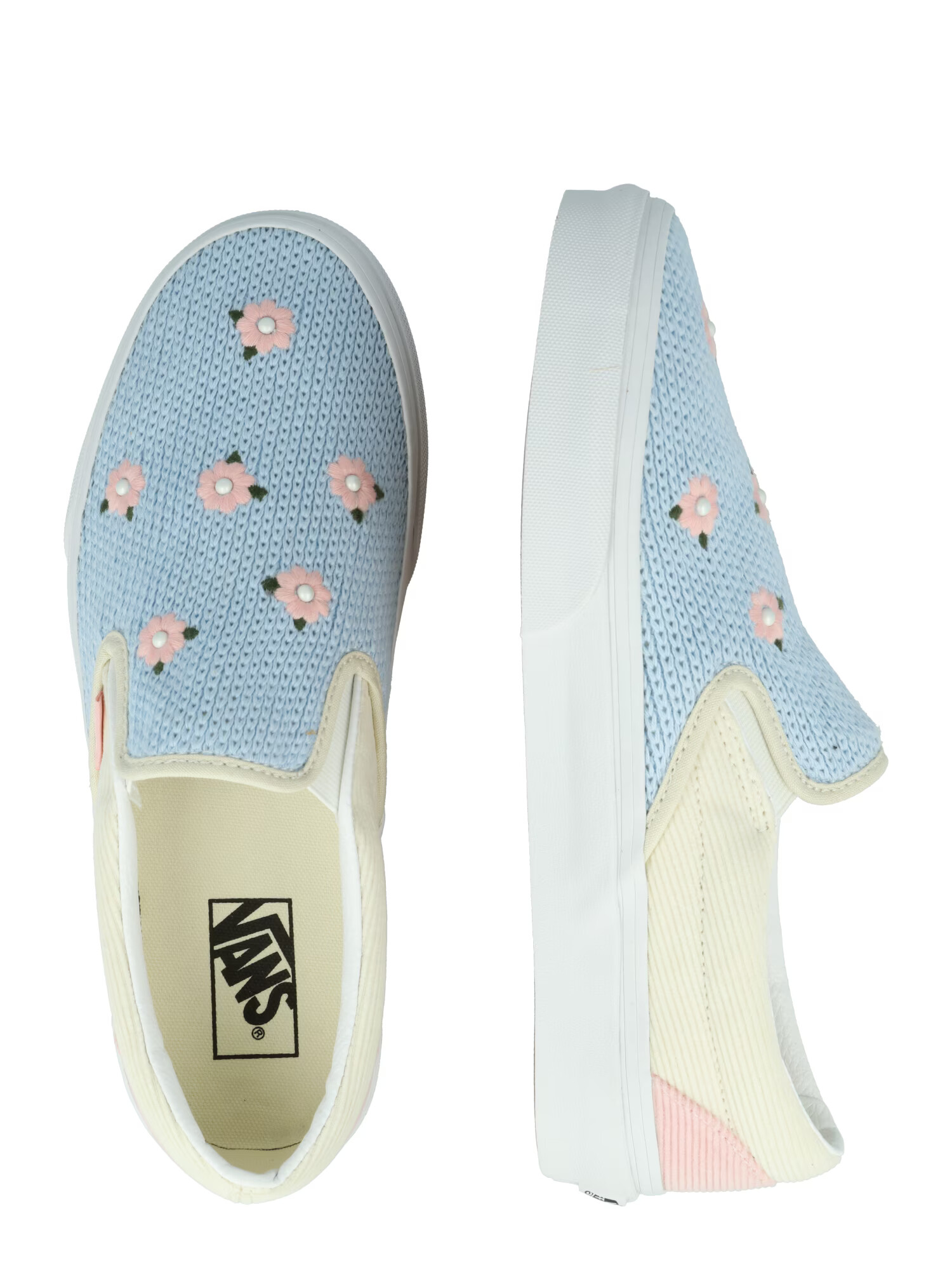 VANS Teniși albastru pastel / galben pastel / roz pastel - Pled.ro