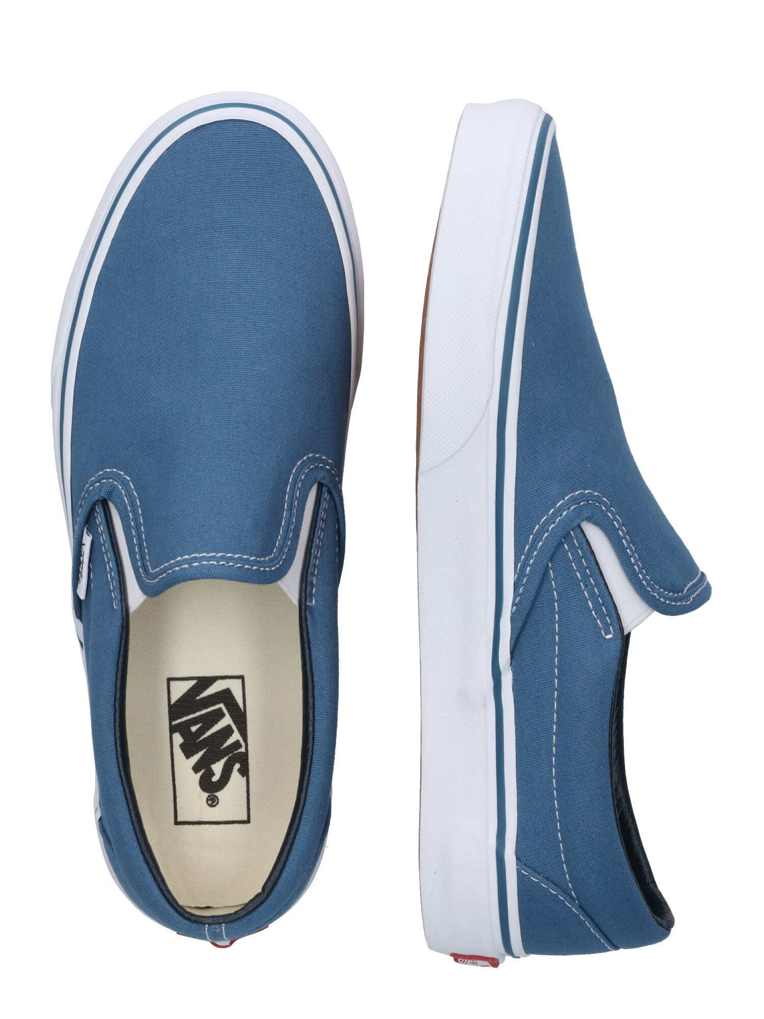 VANS Teniși 'Classic Slip-On' bleumarin / alb - Pled.ro