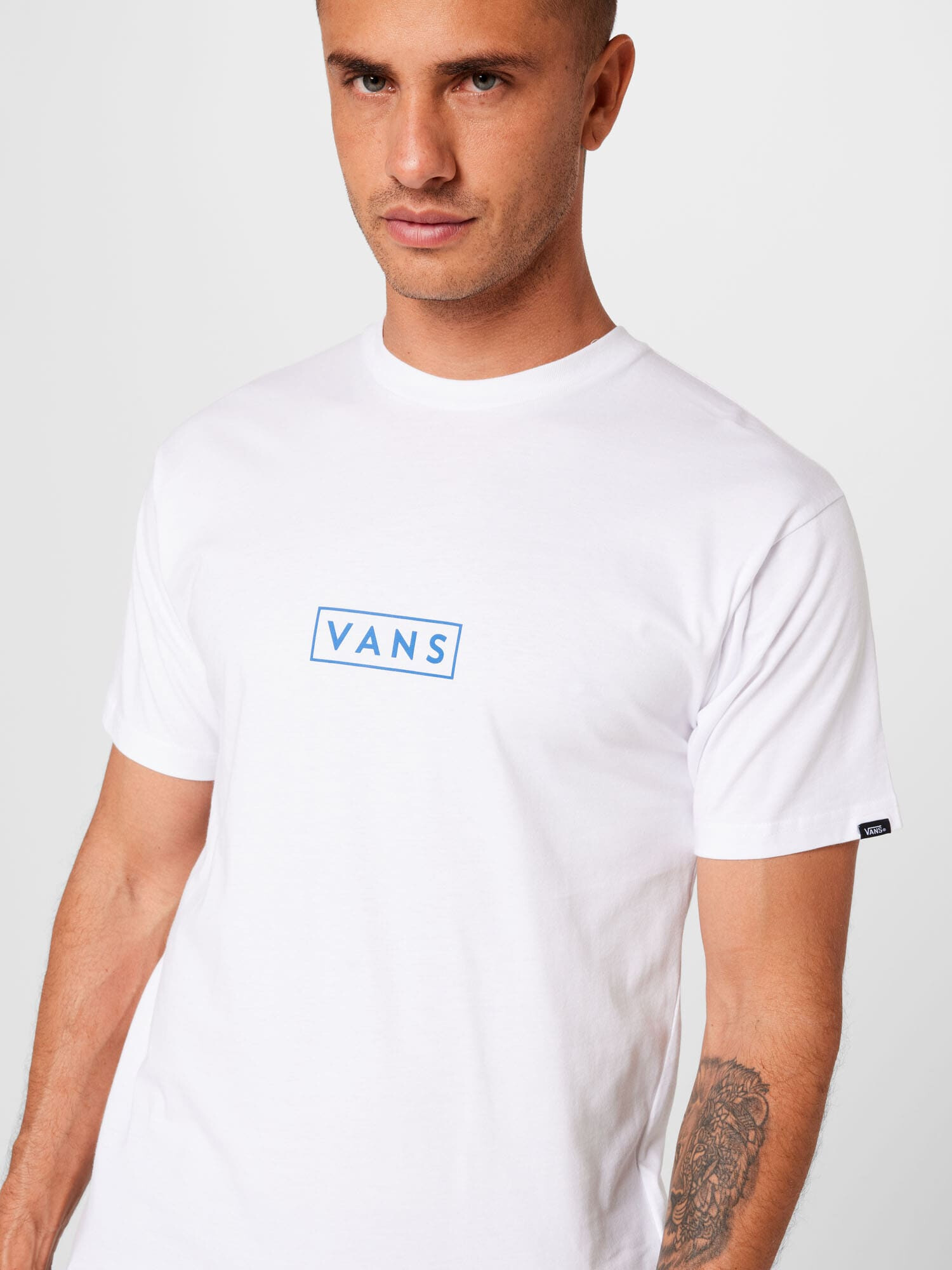 VANS Tricou albastru / alb - Pled.ro