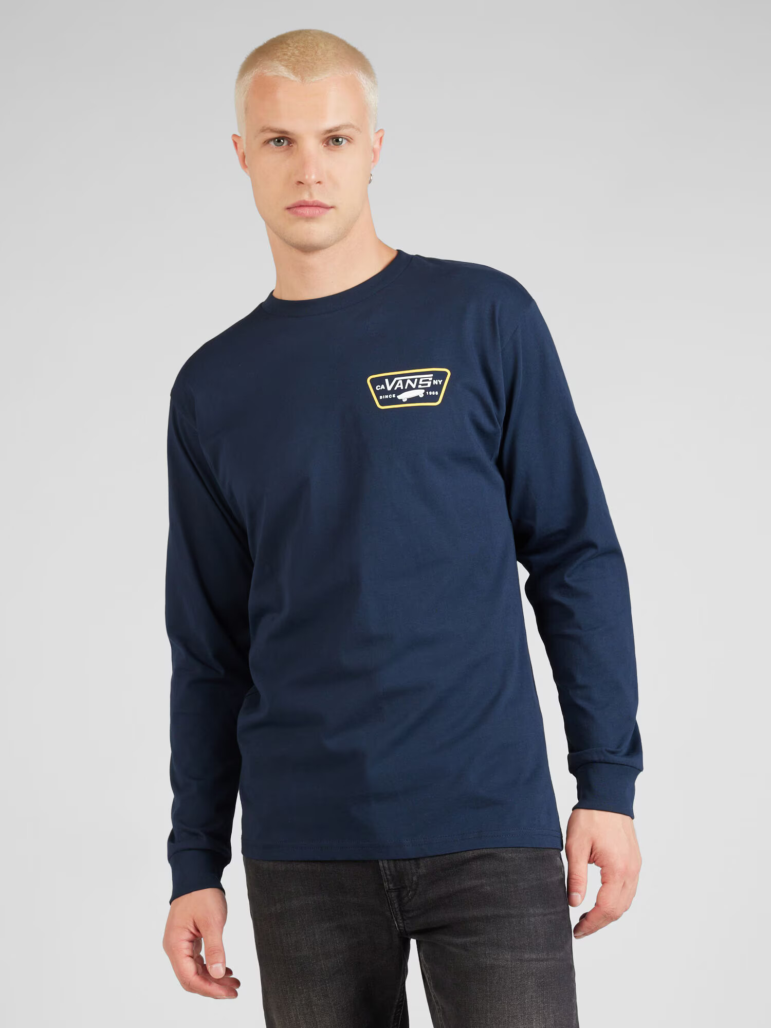 VANS Tricou bleumarin / galben / alb - Pled.ro