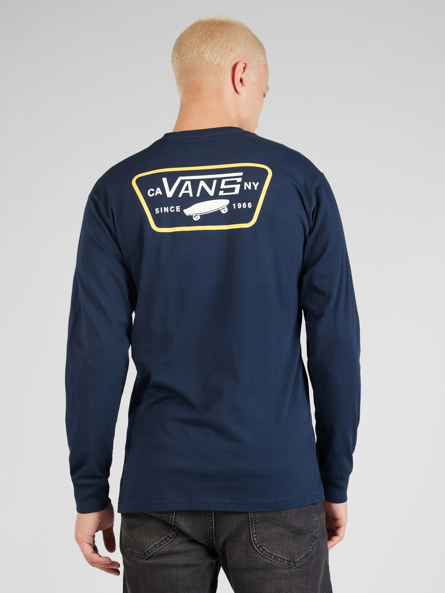 VANS Tricou bleumarin / galben / alb - Pled.ro