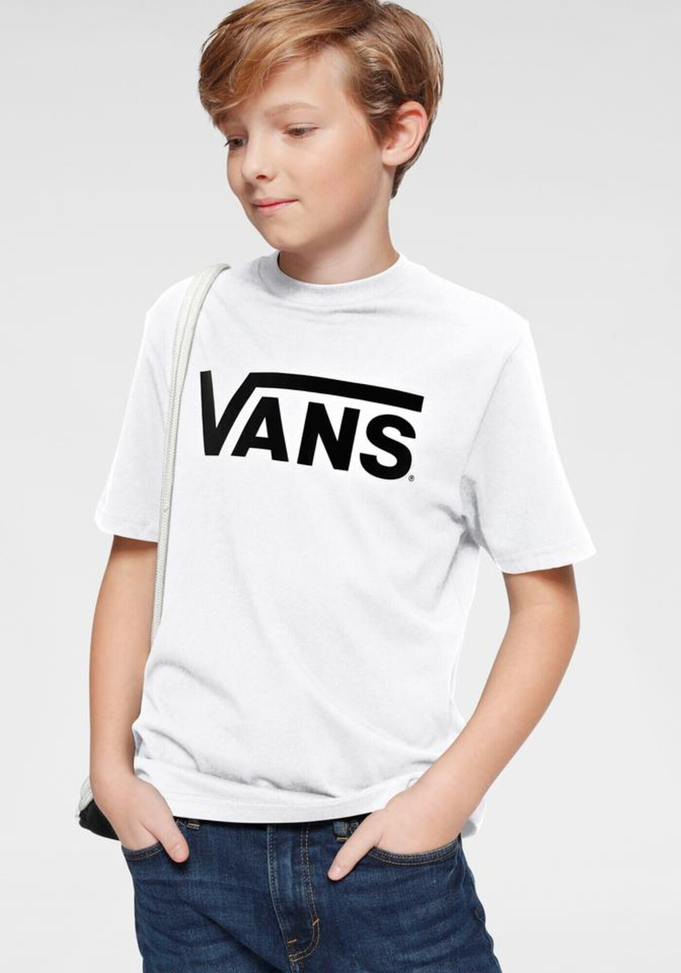 VANS Tricou 'BY CLASSIC' negru / alb - Pled.ro