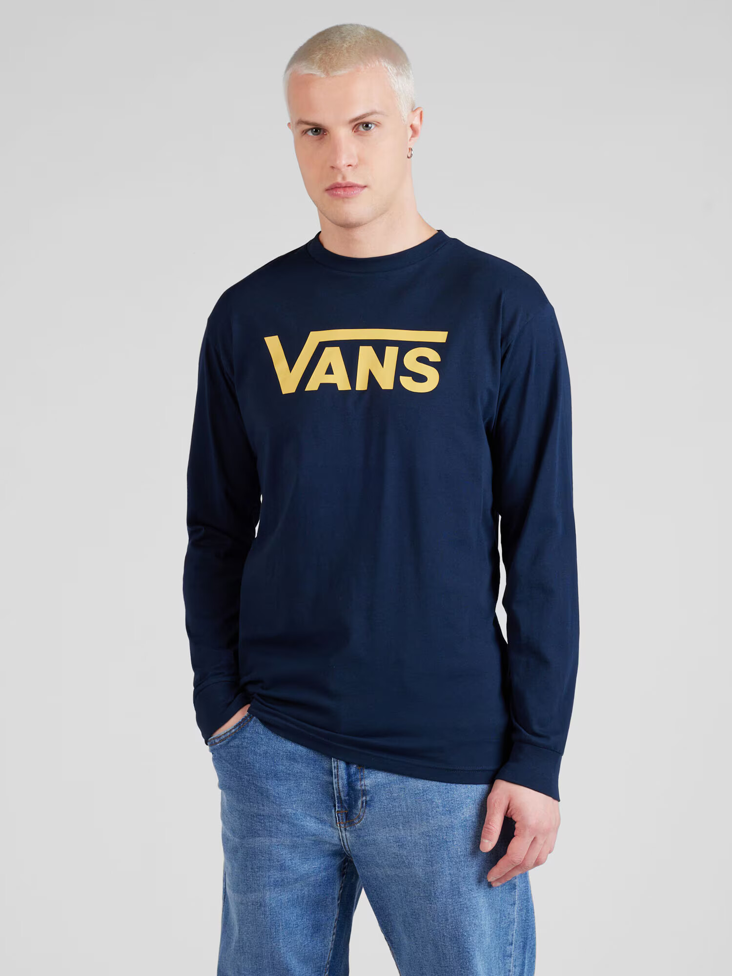 VANS Tricou 'Classic' bleumarin / galben - Pled.ro