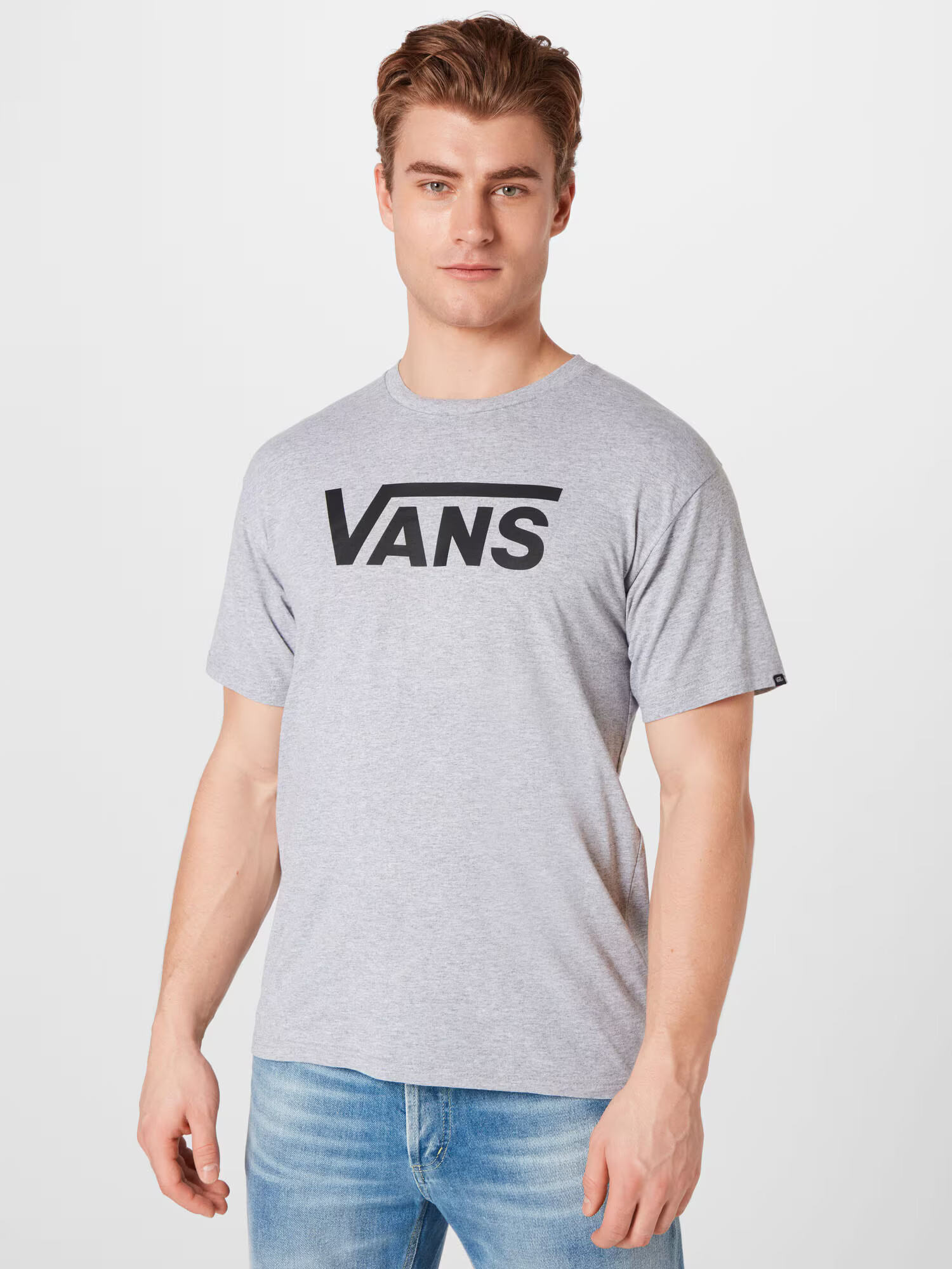 VANS Tricou 'CLASSIC' gri amestecat / negru - Pled.ro