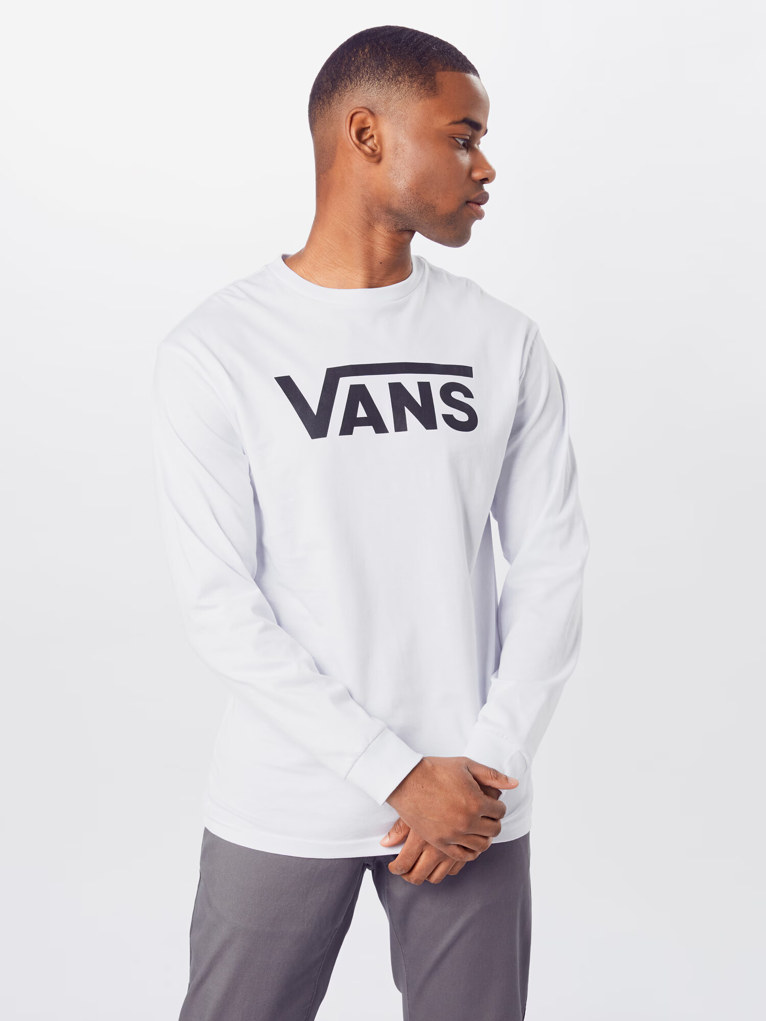 VANS Tricou 'Classic' negru / alb - Pled.ro