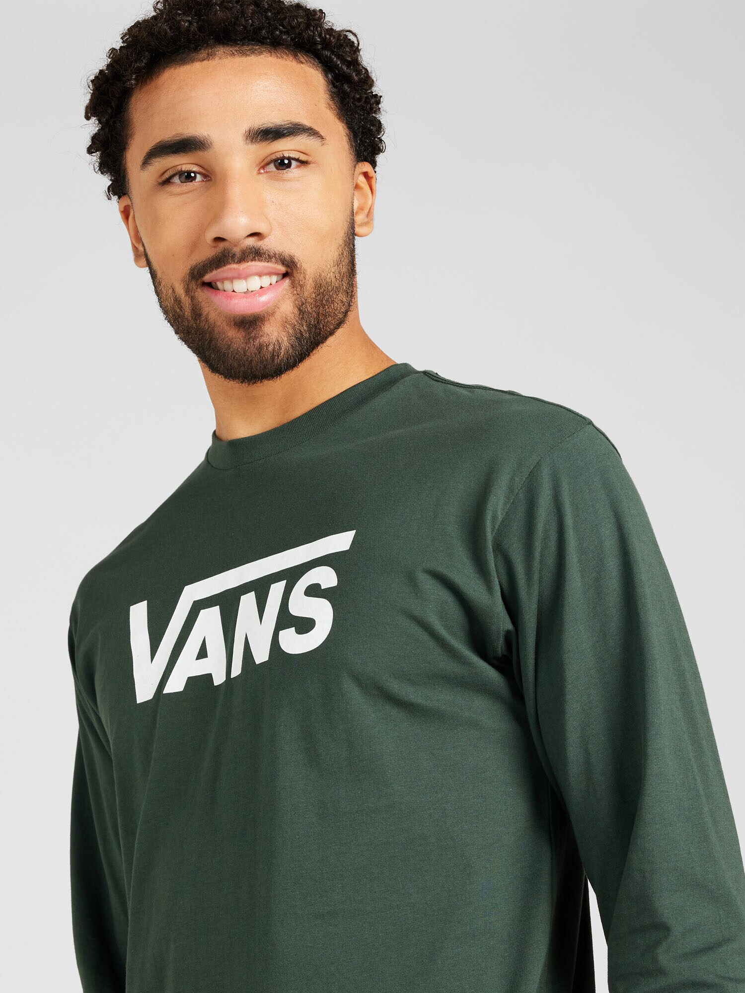 VANS Tricou 'Classic' verde închis / alb - Pled.ro