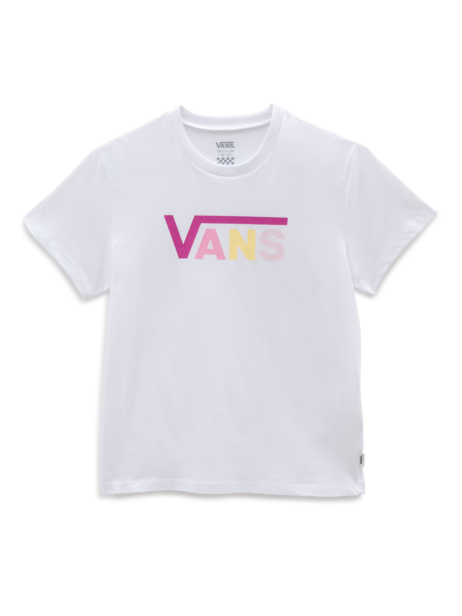 VANS Tricou 'Flying Crew' galben / roz eozină / roz deschis / alb - Pled.ro