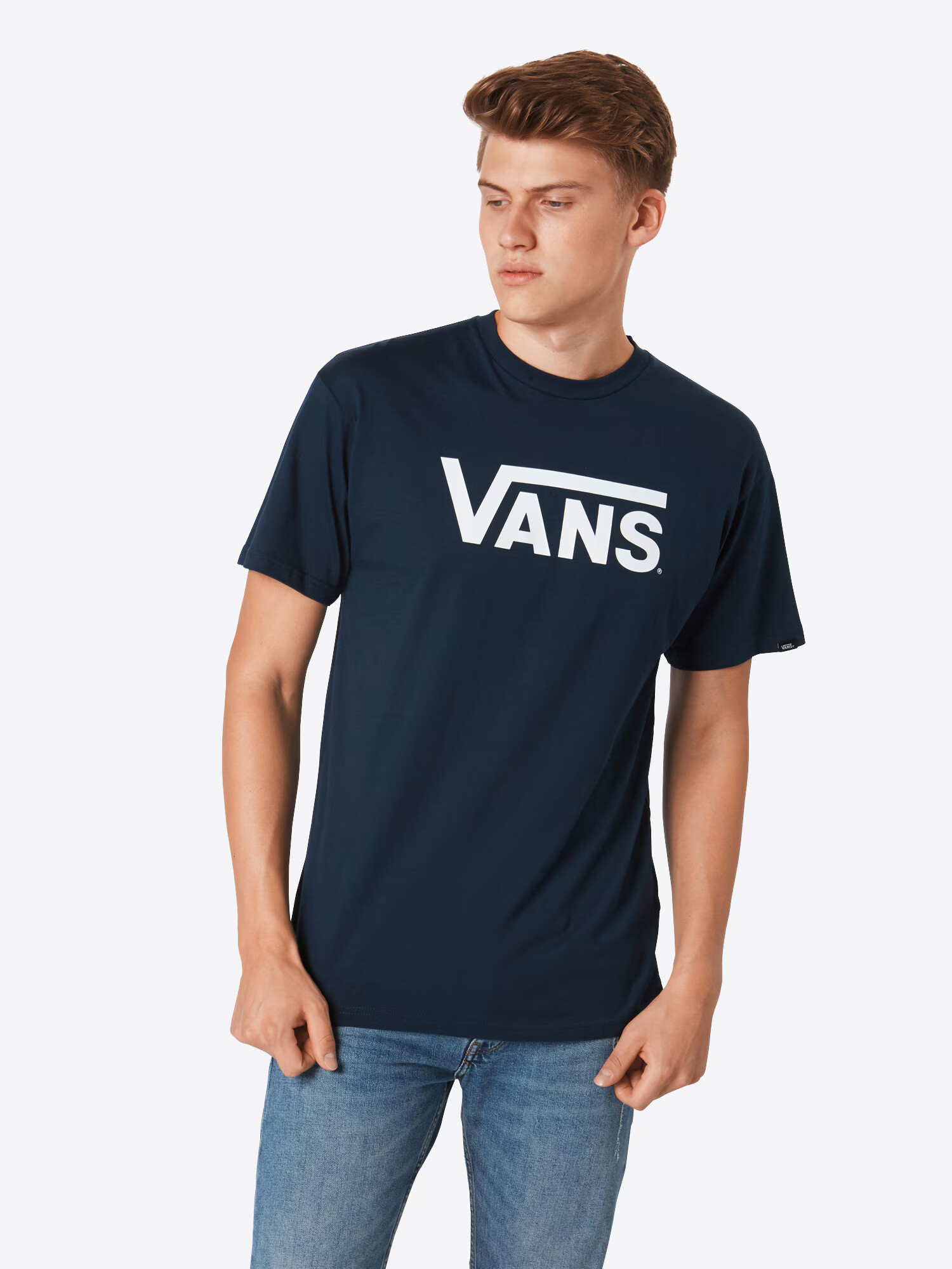 VANS Tricou 'MN CLASSIC' bleumarin / alb - Pled.ro