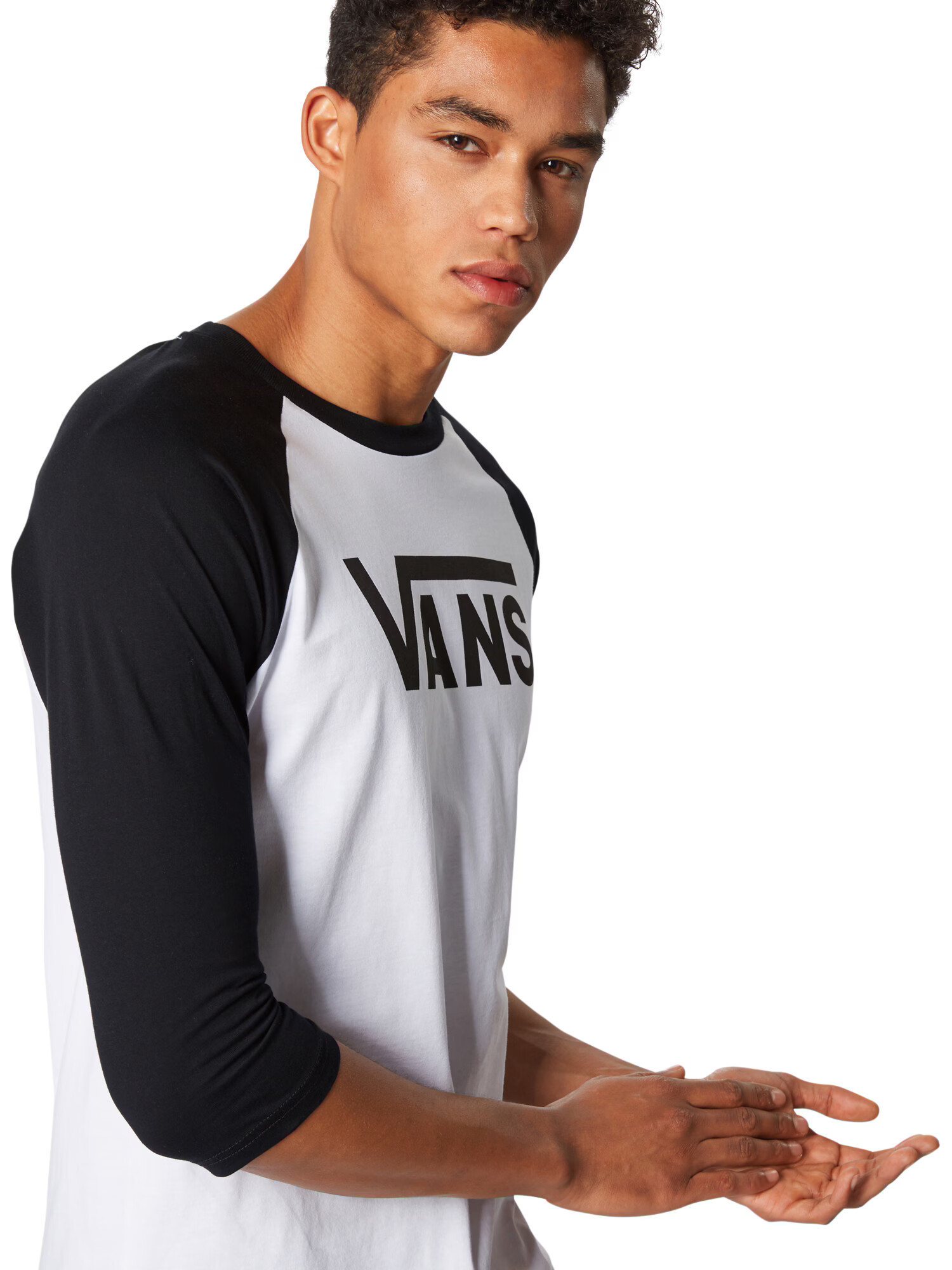 VANS Tricou negru / alb - Pled.ro