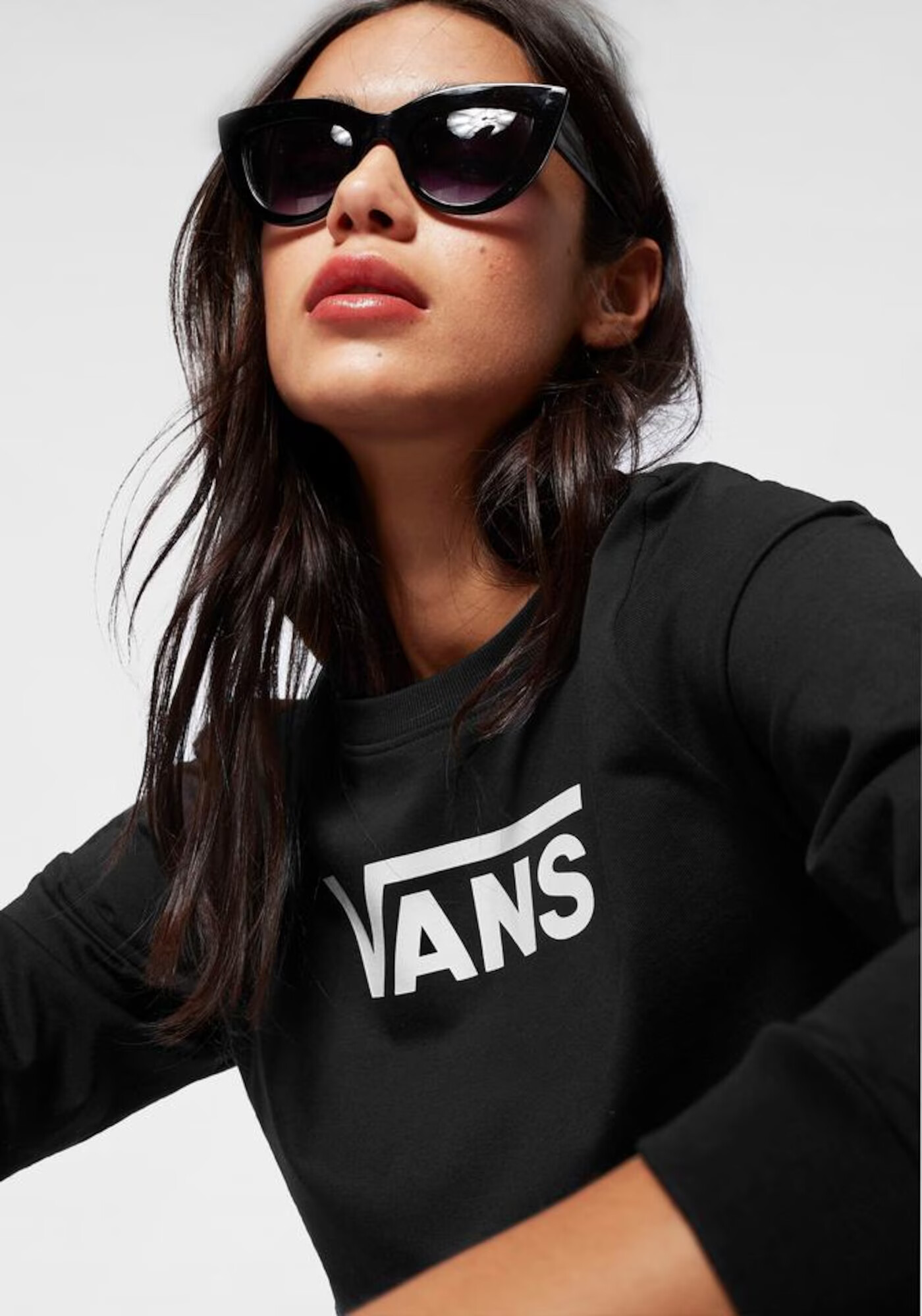 VANS Tricou negru / alb - Pled.ro