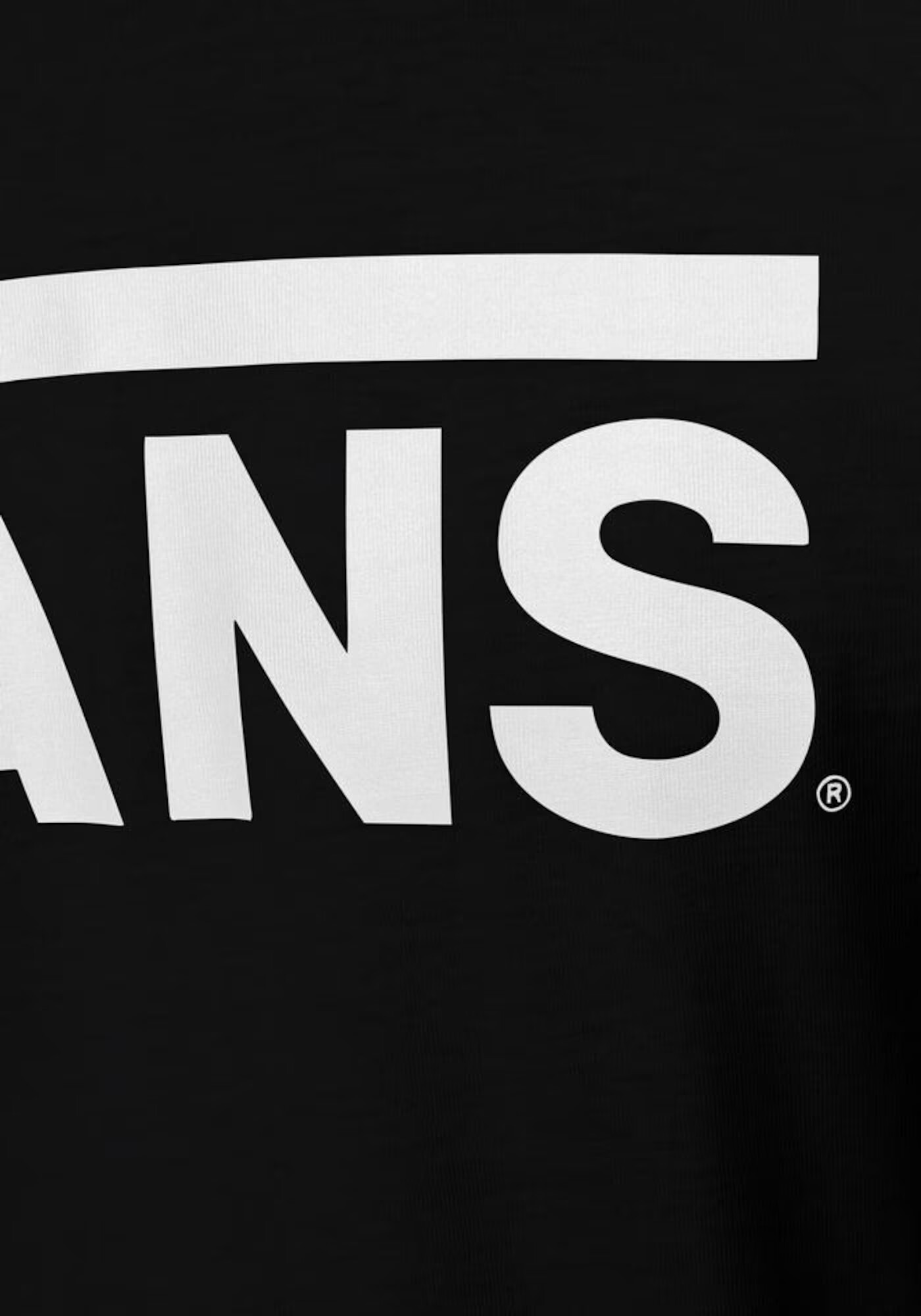 VANS Tricou 'Classic' negru / alb - Pled.ro