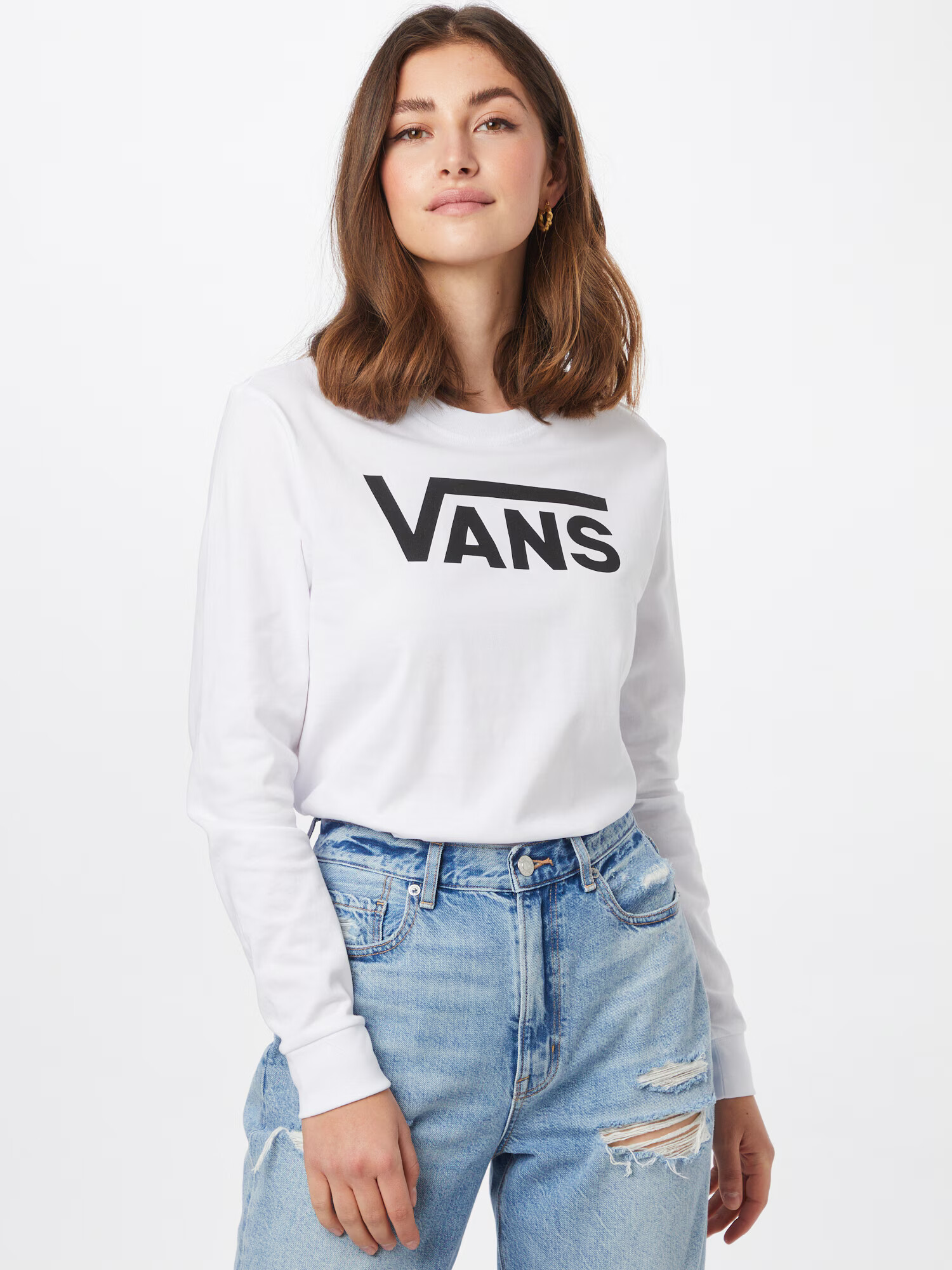 VANS Tricou negru / alb - Pled.ro