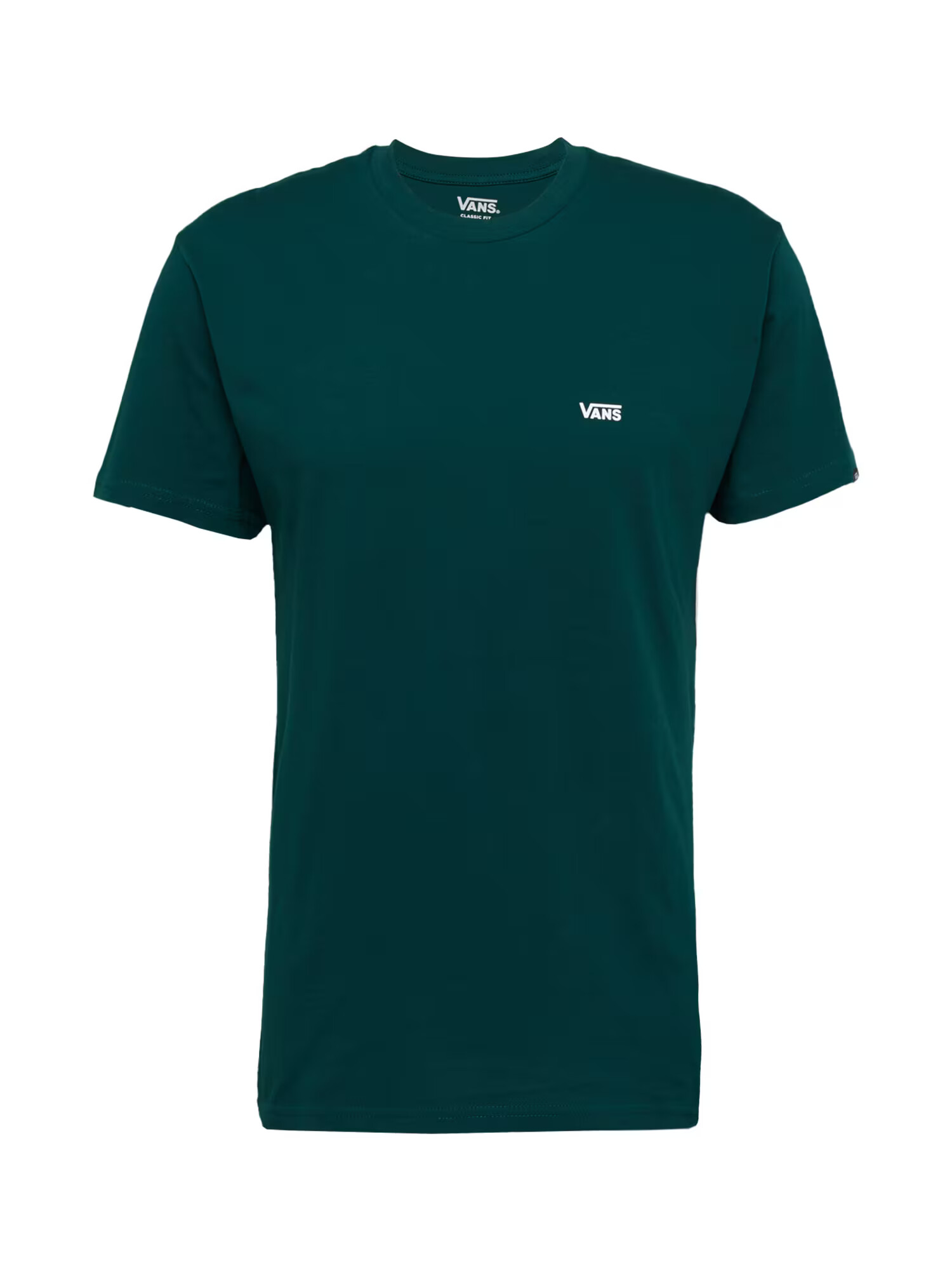 VANS Tricou verde închis / alb - Pled.ro