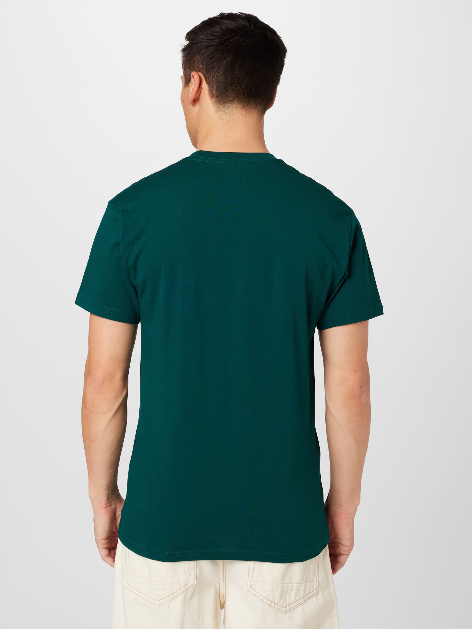 VANS Tricou verde închis / alb - Pled.ro