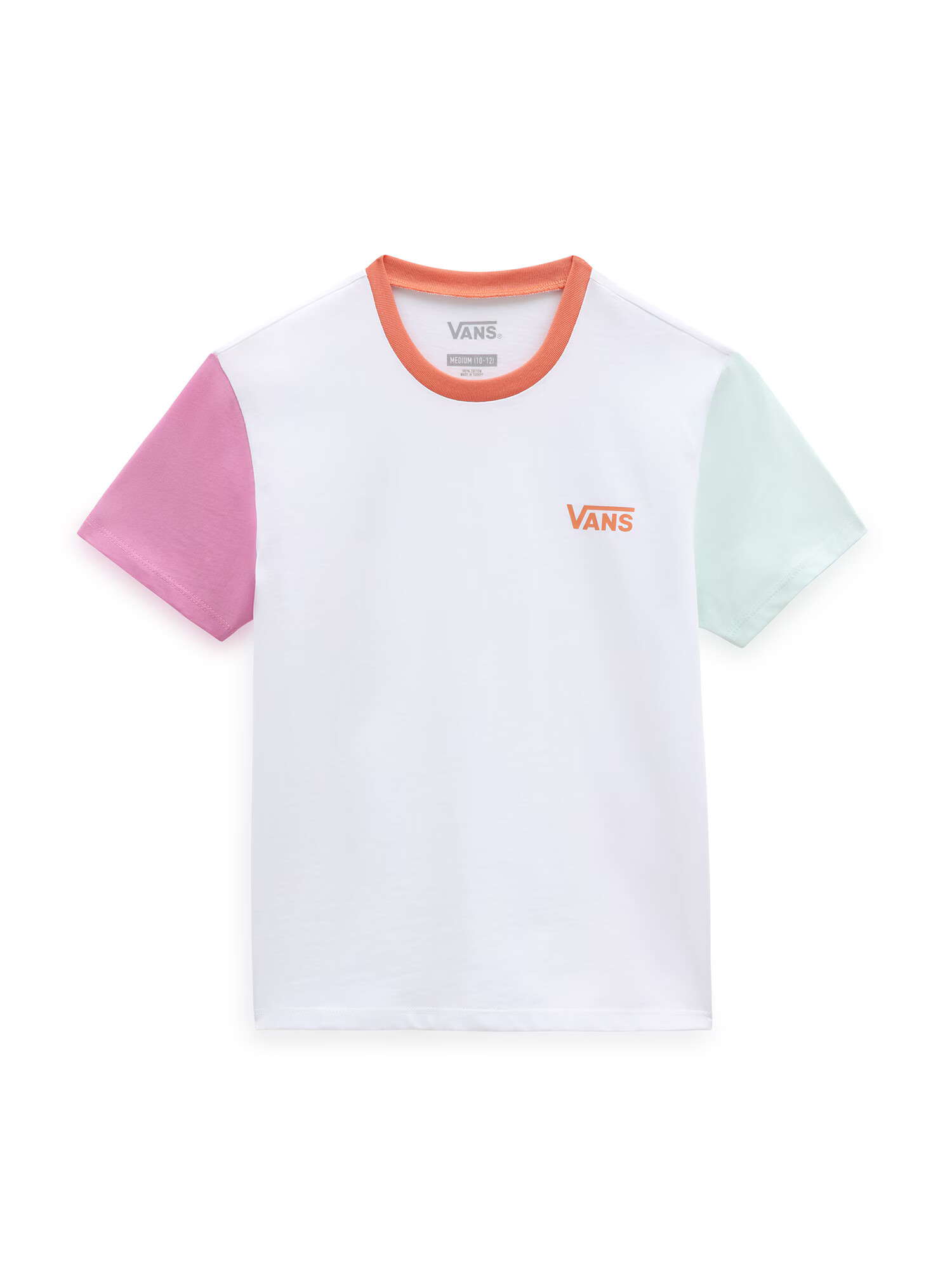 VANS Tricou verde pastel / mov orhidee / portocaliu piersică / alb - Pled.ro