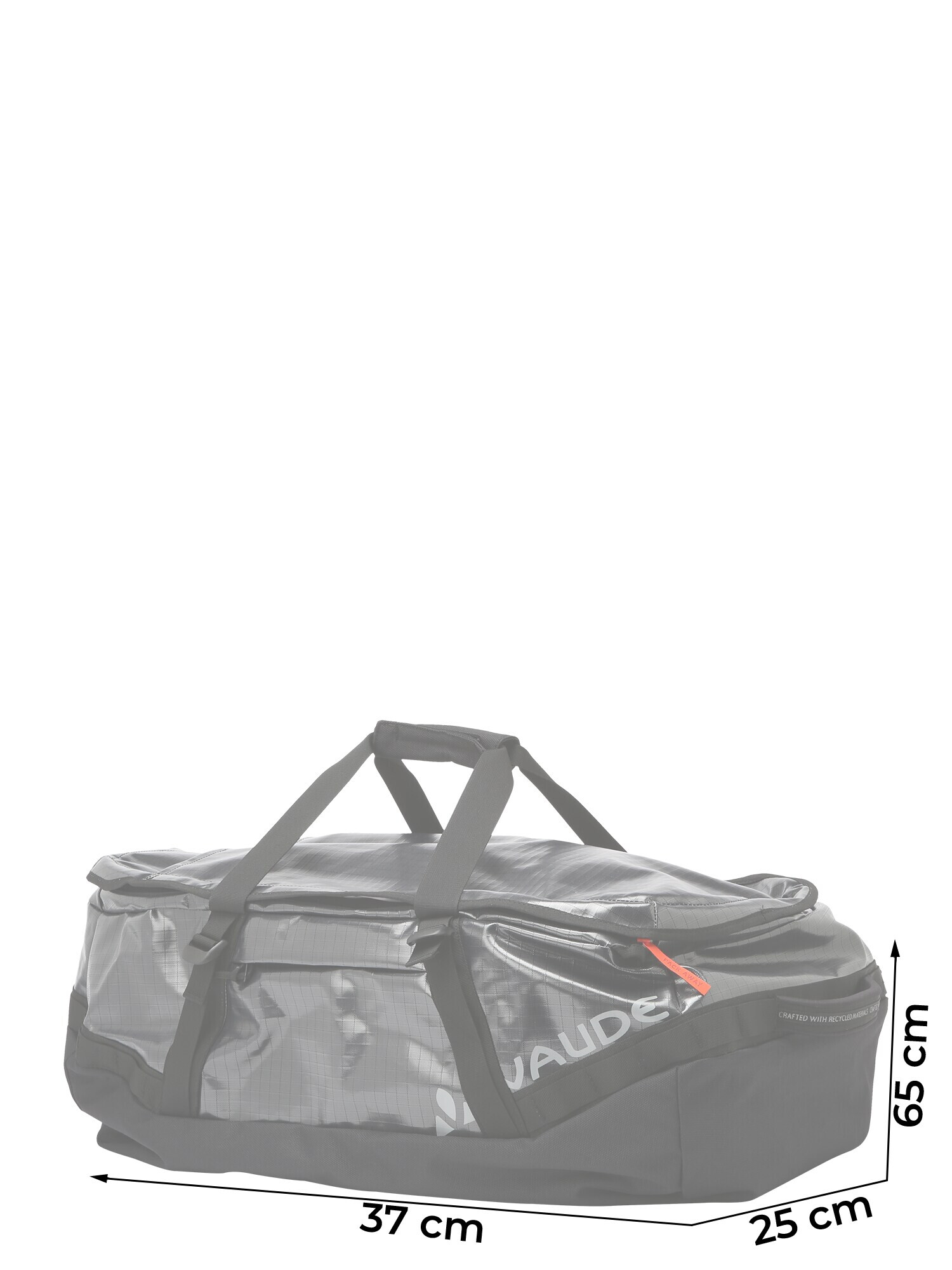 VAUDE Geantă sport 'CityDuffel 65' gri deschis / negru - Pled.ro