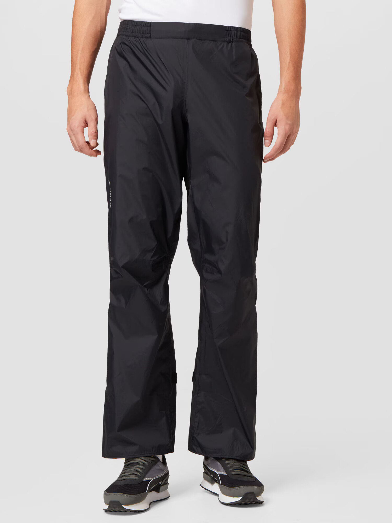 VAUDE Pantaloni outdoor 'Me Drop II' negru / alb - Pled.ro