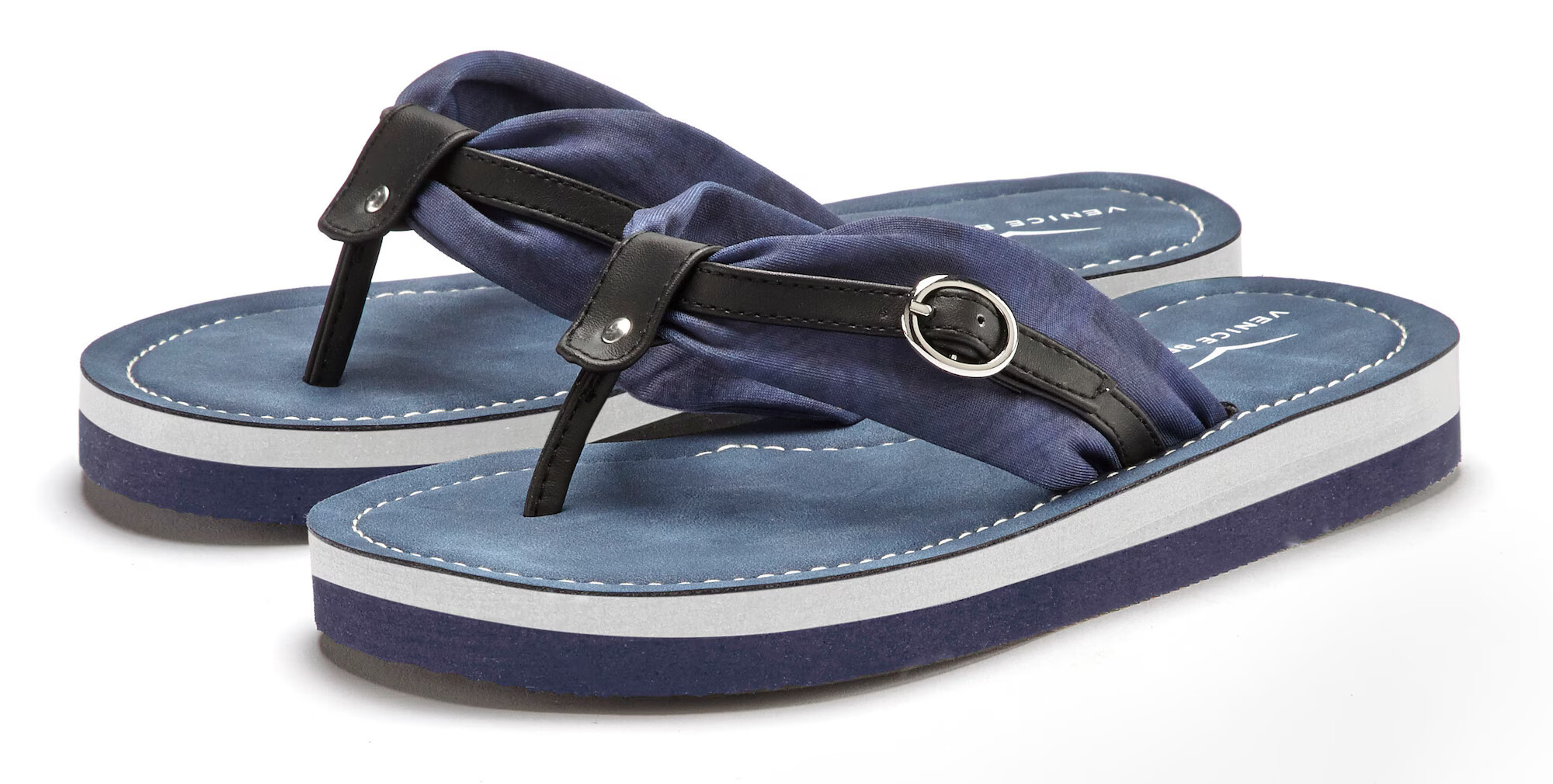 VENICE BEACH Flip-flops albastru denim / gri - Pled.ro