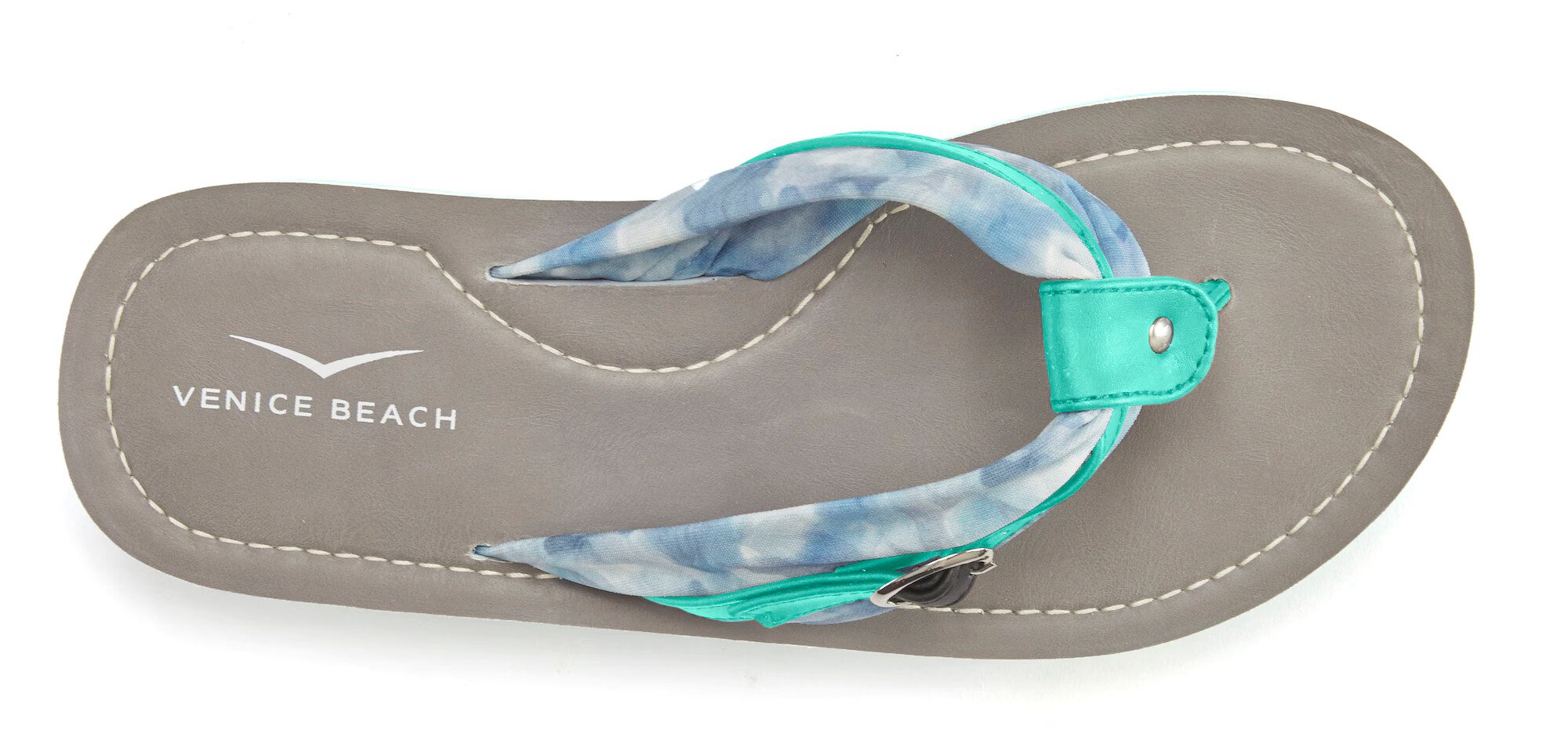 VENICE BEACH Flip-flops turcoaz / alb - Pled.ro