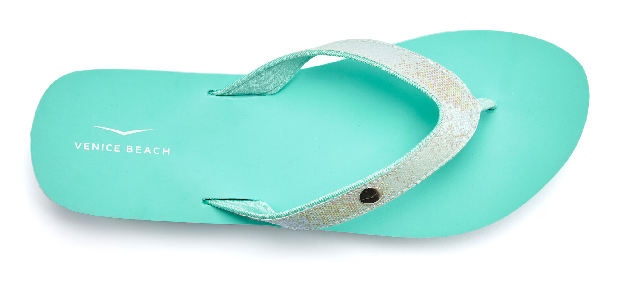 VENICE BEACH Flip-flops verde mentă / argintiu - Pled.ro