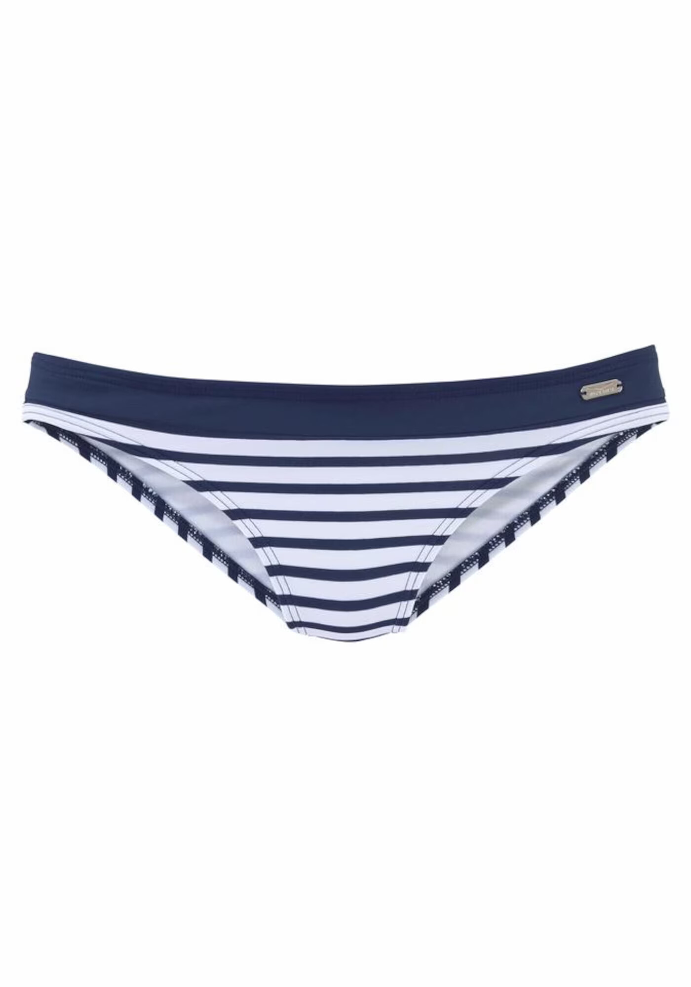 VENICE BEACH Slip costum de baie 'Summer' bleumarin / alb - Pled.ro