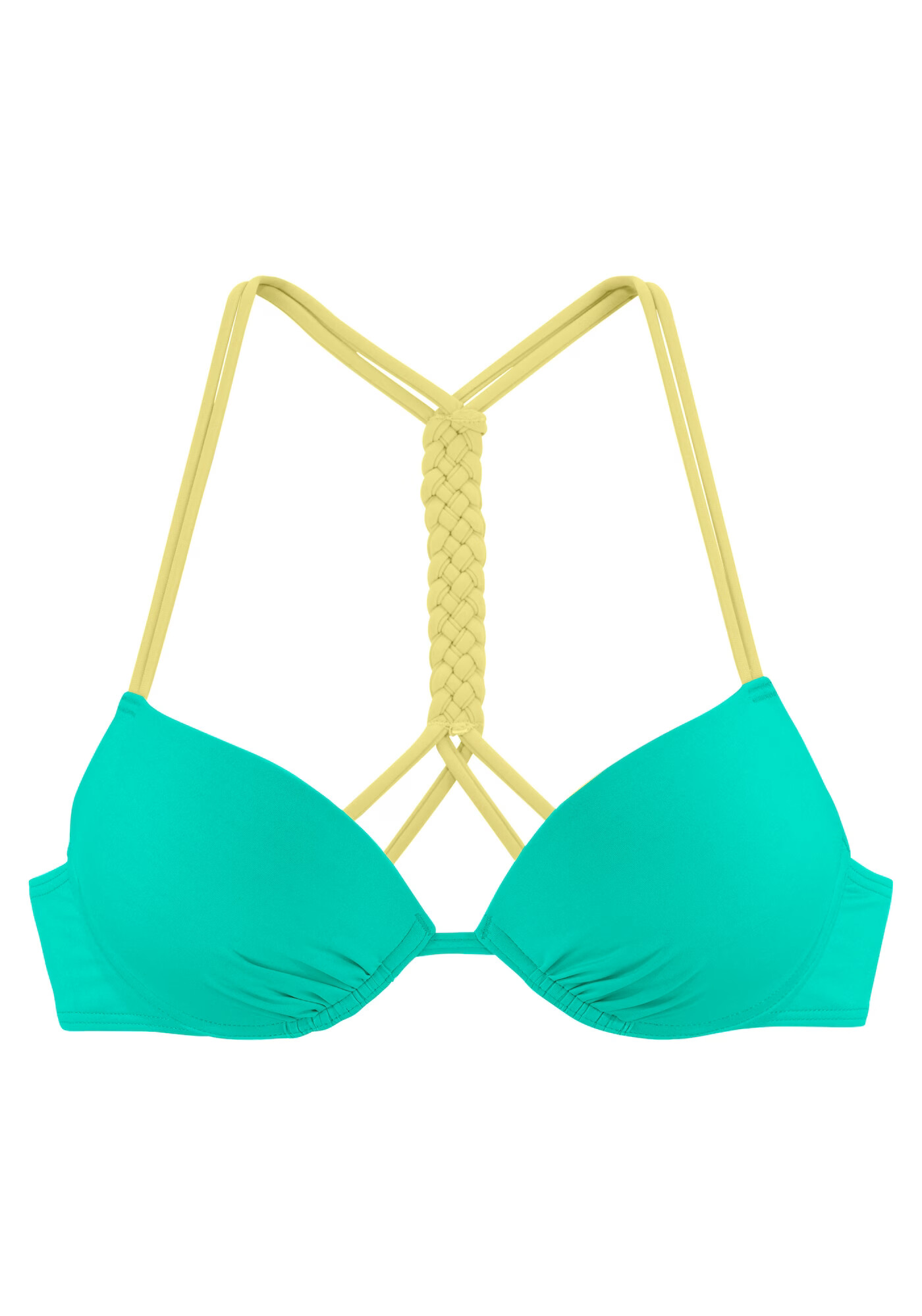 VENICE BEACH Sutien costum de baie galben citron / verde mentă - Pled.ro