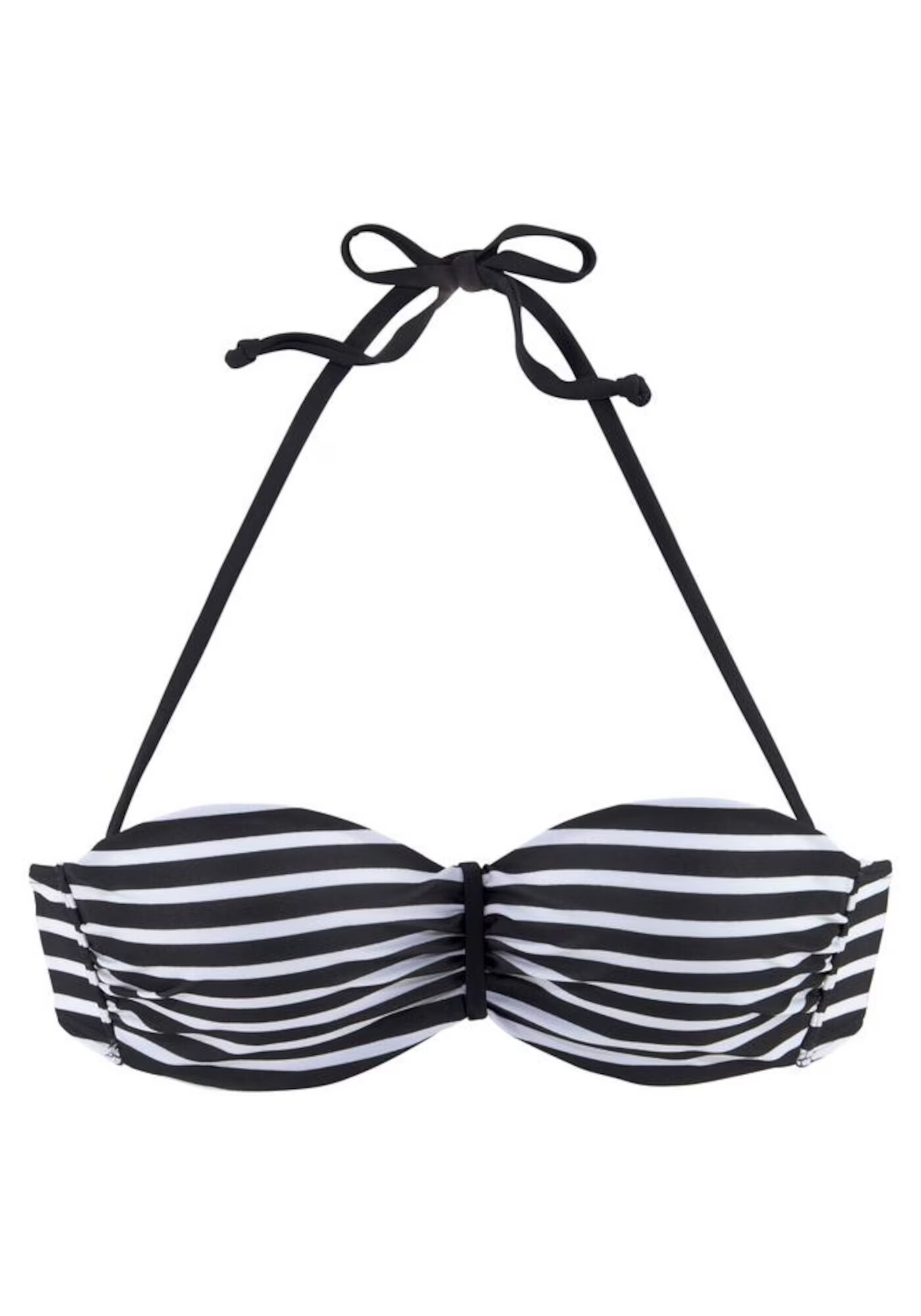 VENICE BEACH Sutien costum de baie negru / alb - Pled.ro