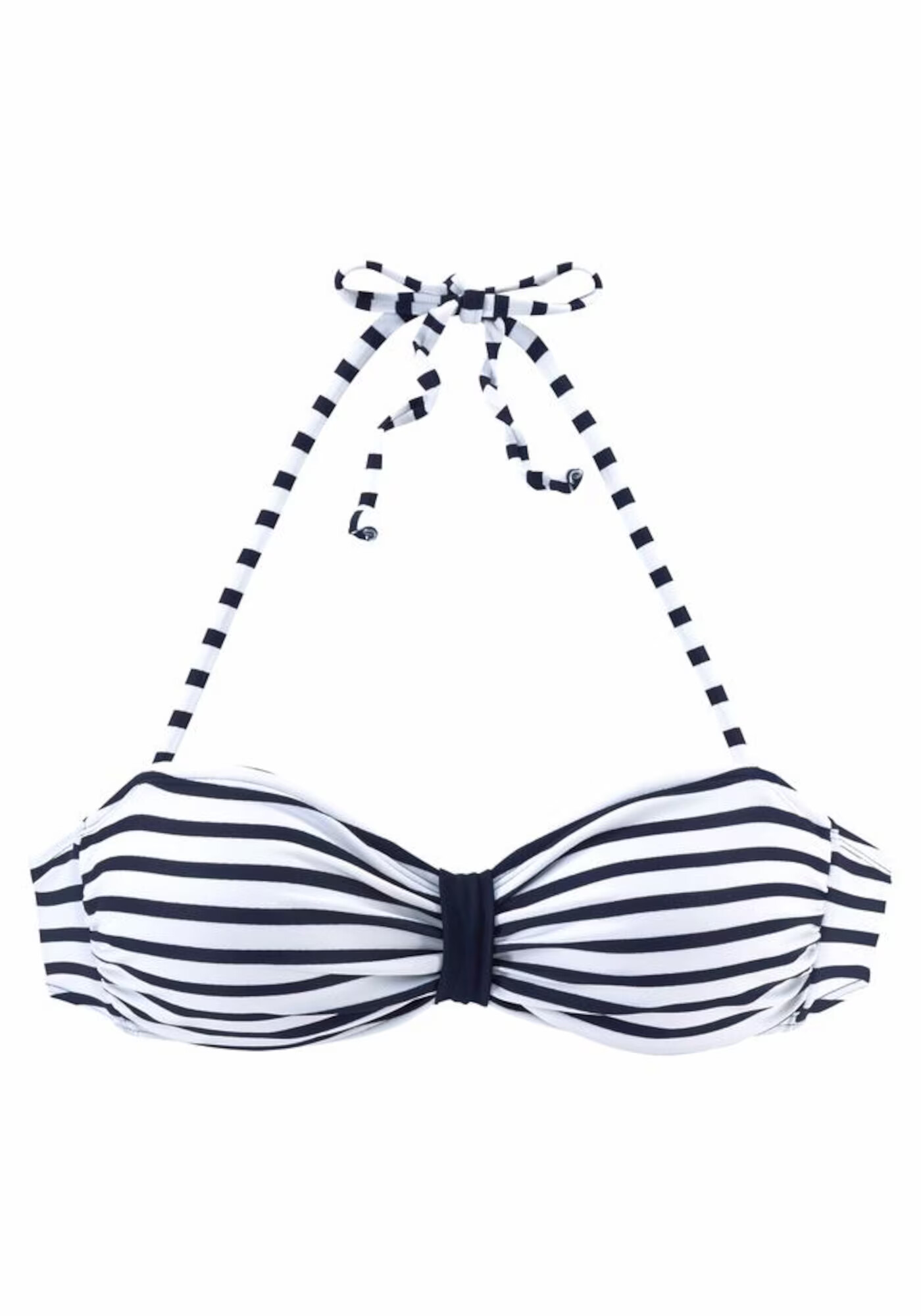 VENICE BEACH Sutien costum de baie 'Summer' bleumarin / alb - Pled.ro