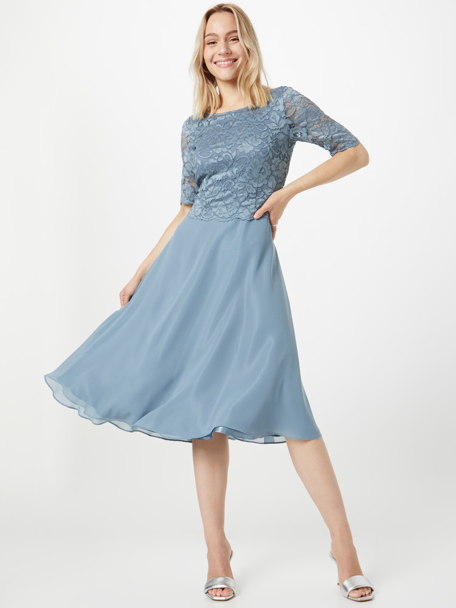 Vera Mont Rochie de cocktail albastru fumuriu - Pled.ro