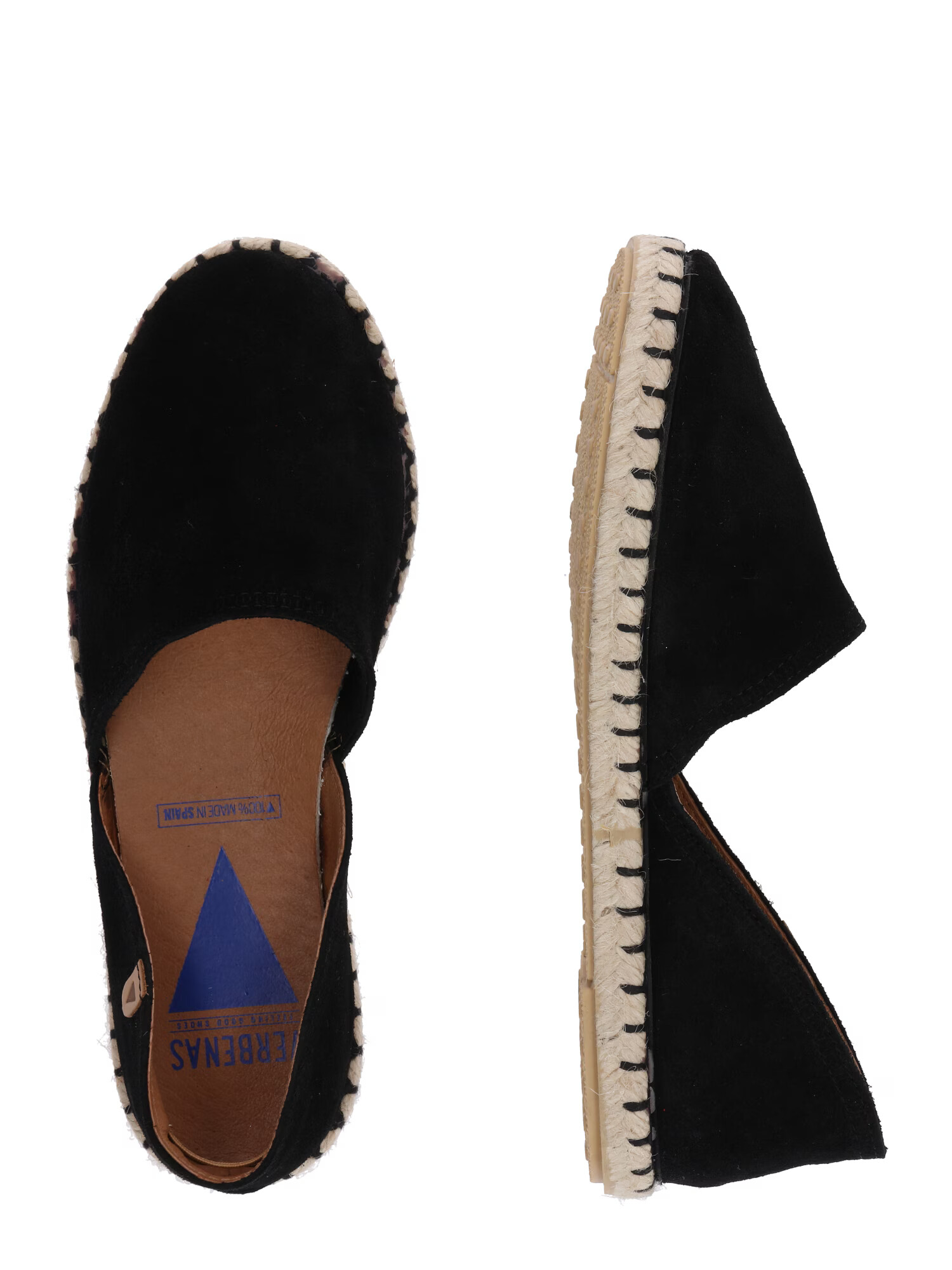 VERBENAS Espadrile 'Carmen' negru - Pled.ro