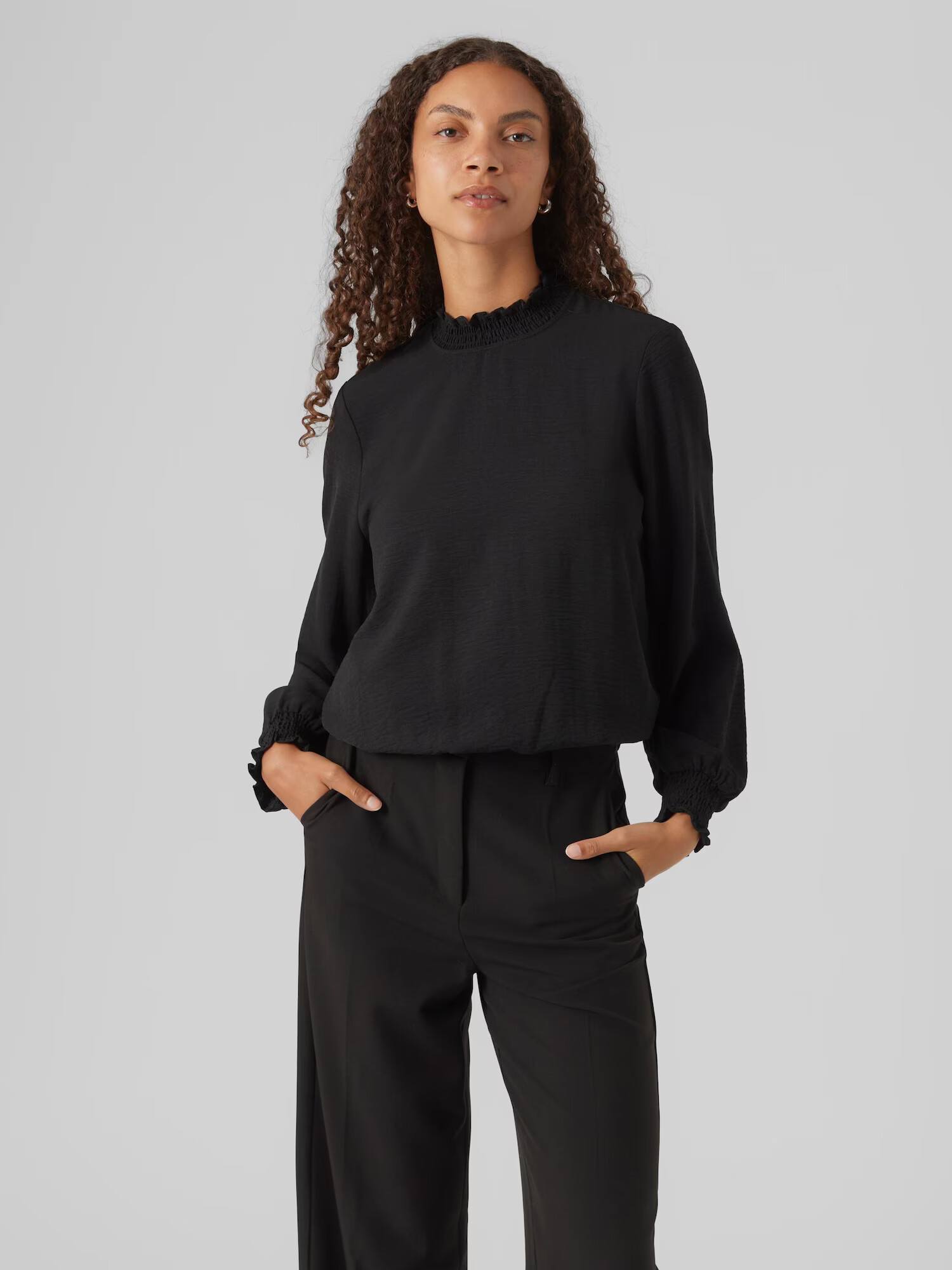 VERO MODA Bluză 'ALVA' negru - Pled.ro