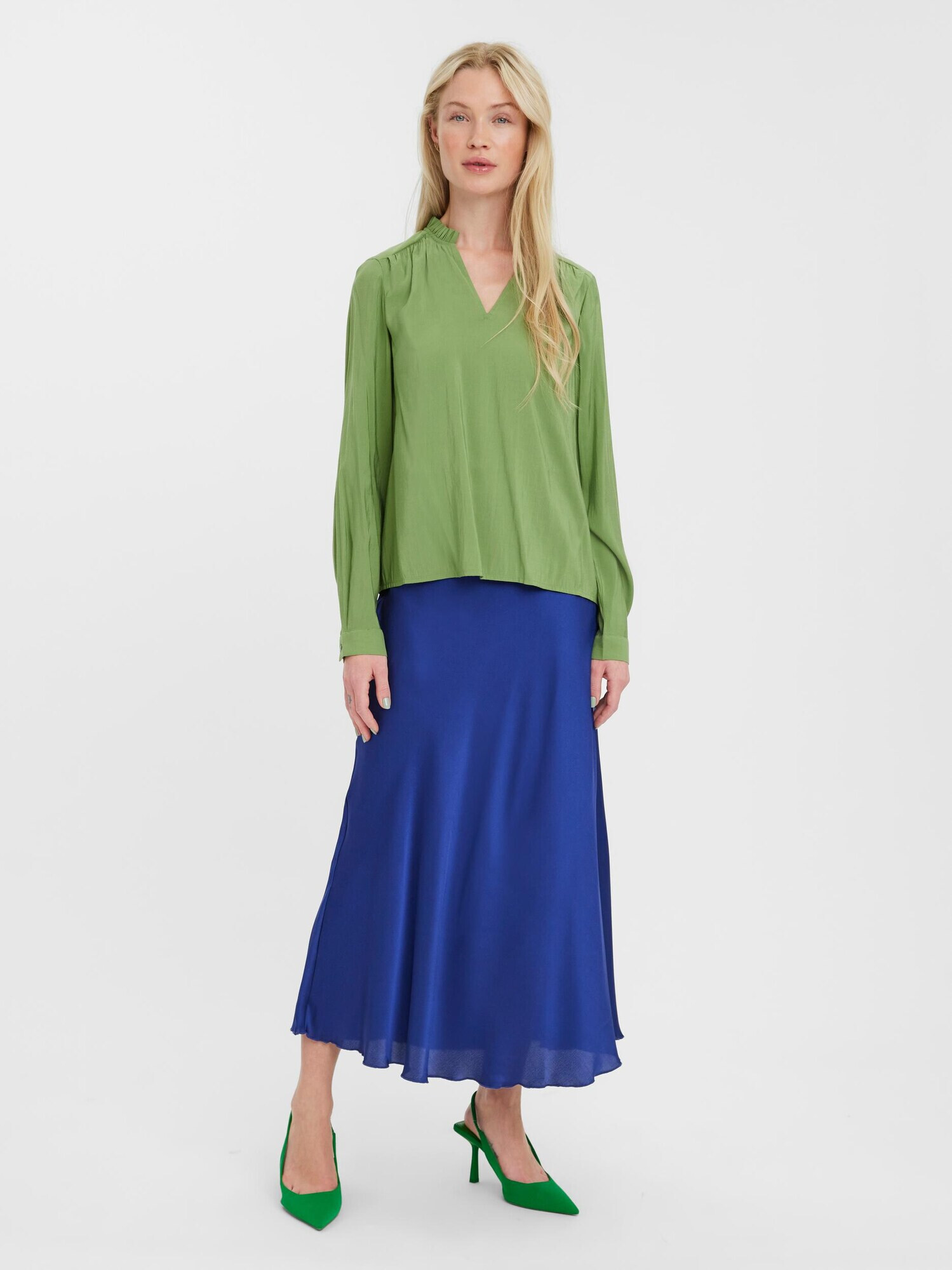 VERO MODA Bluză 'Bell' verde - Pled.ro