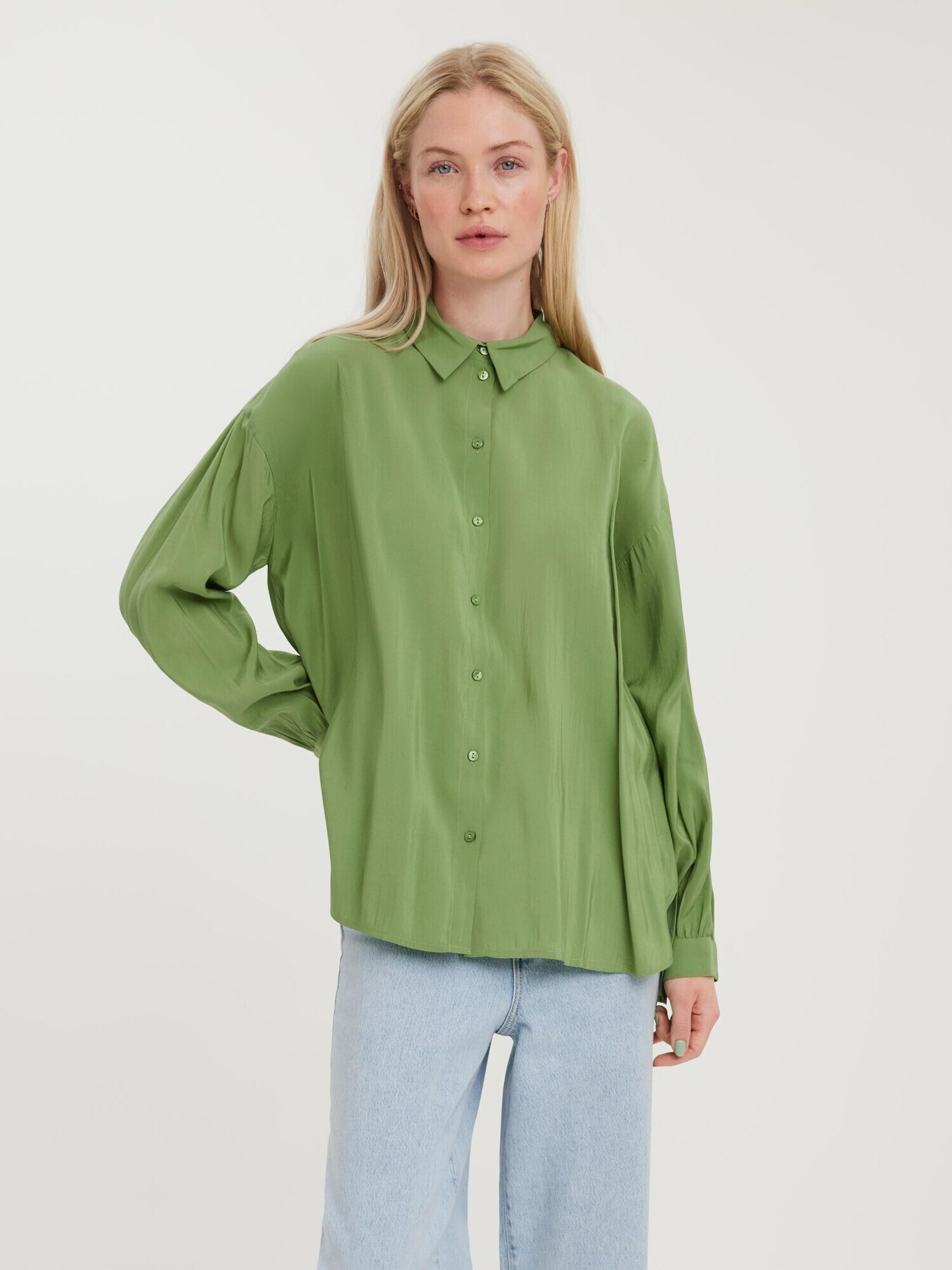 VERO MODA Bluză 'Bell' verde deschis - Pled.ro