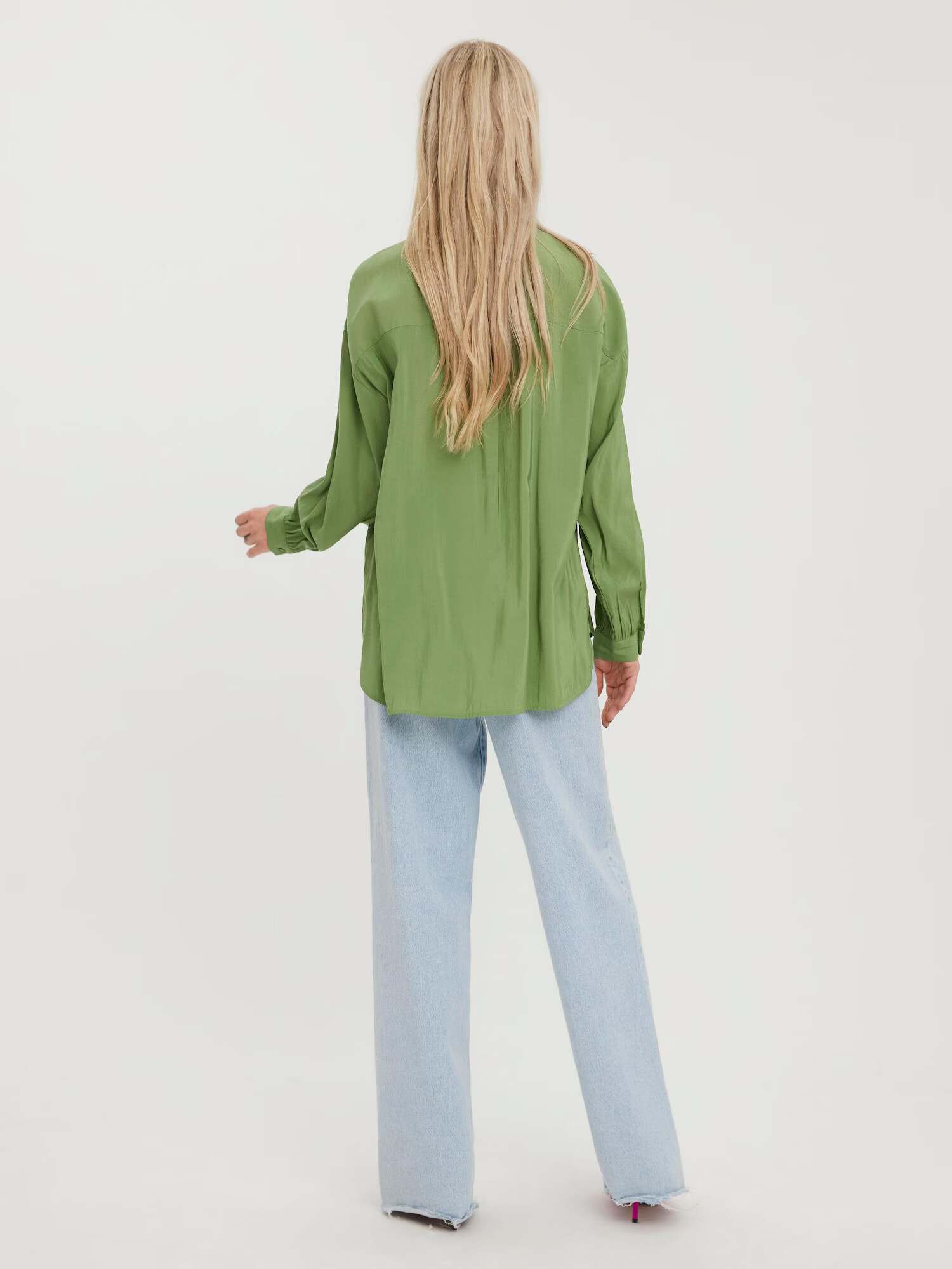 VERO MODA Bluză 'Bell' verde deschis - Pled.ro