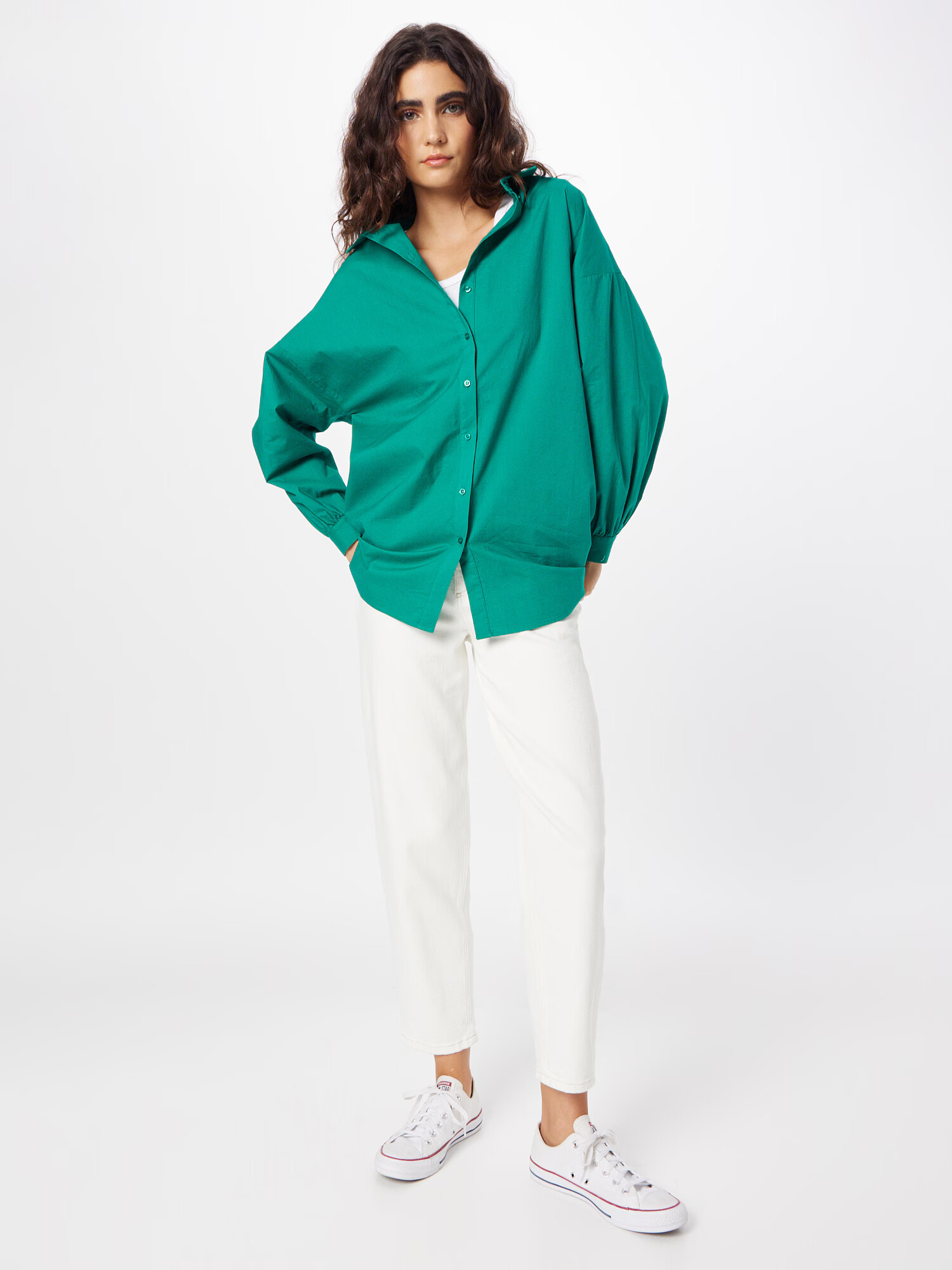 VERO MODA Bluză 'BINA' verde - Pled.ro