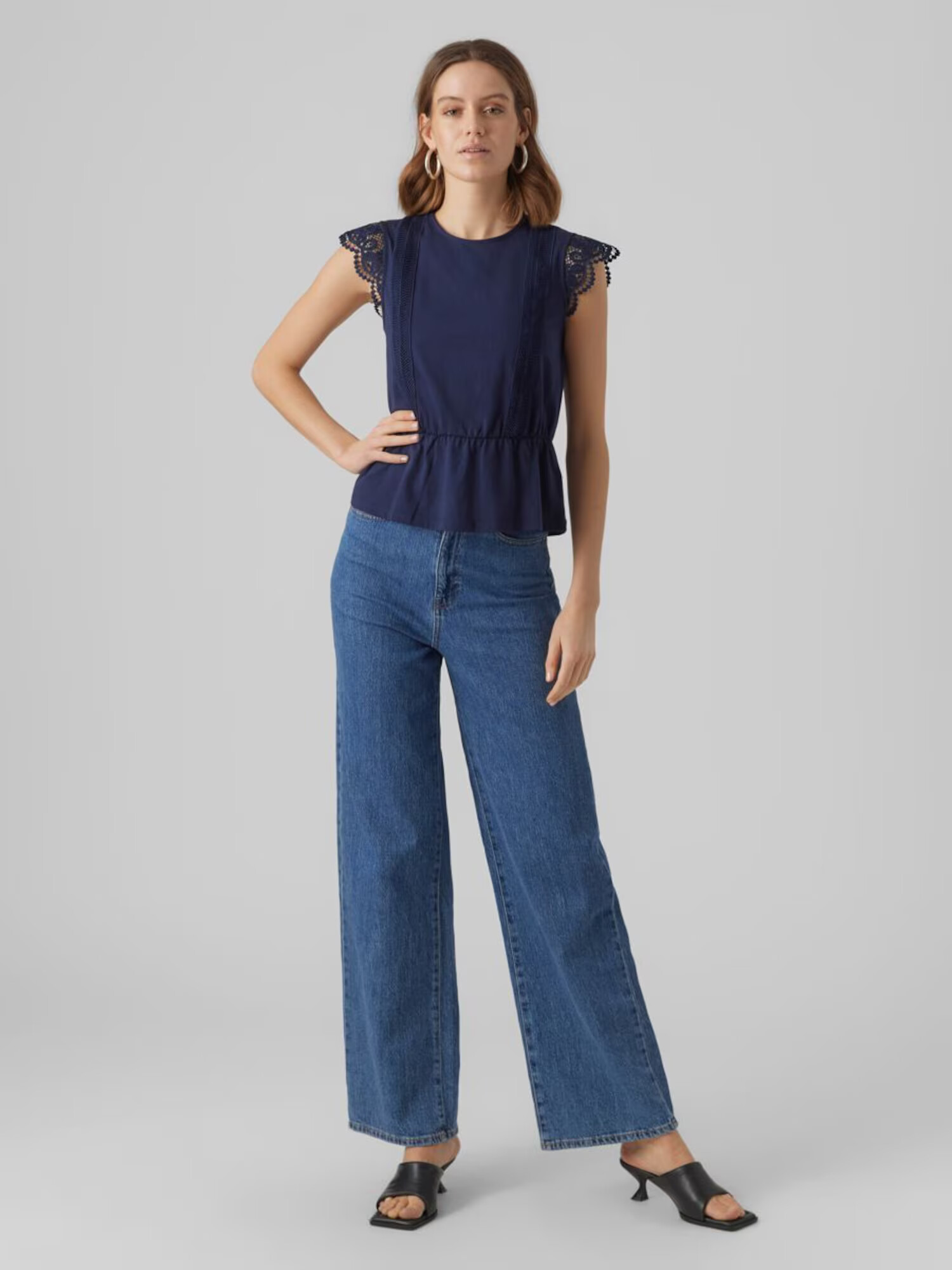 VERO MODA Bluză 'CAIA' bleumarin - Pled.ro