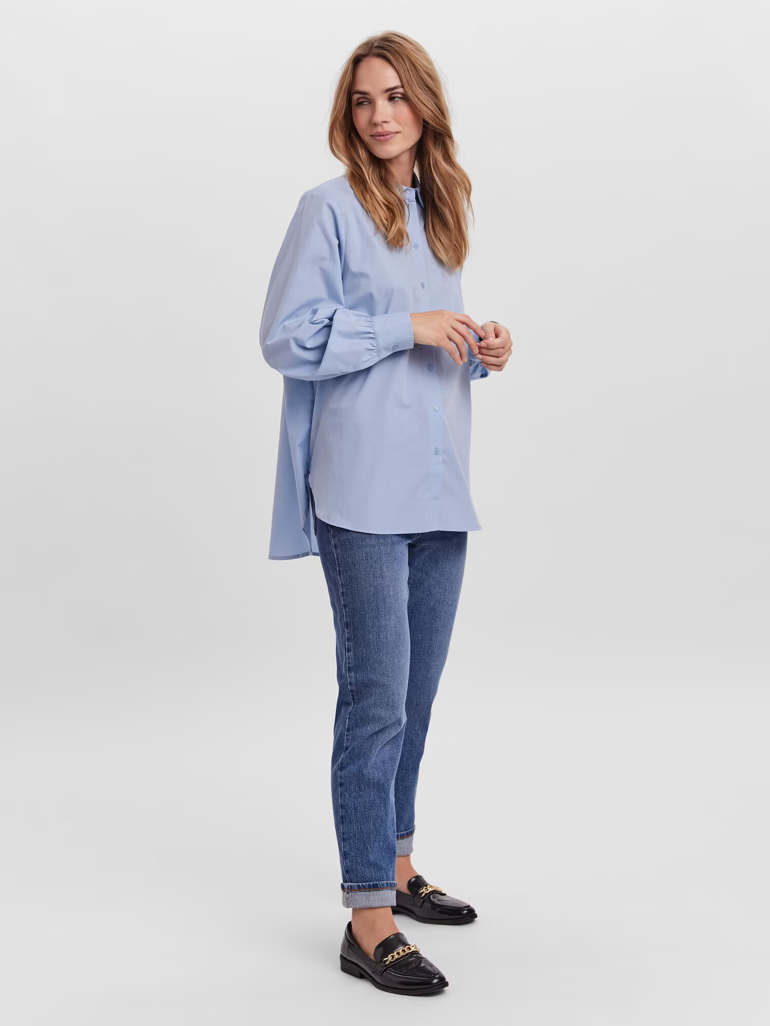 VERO MODA Bluză 'Ella' albastru deschis - Pled.ro