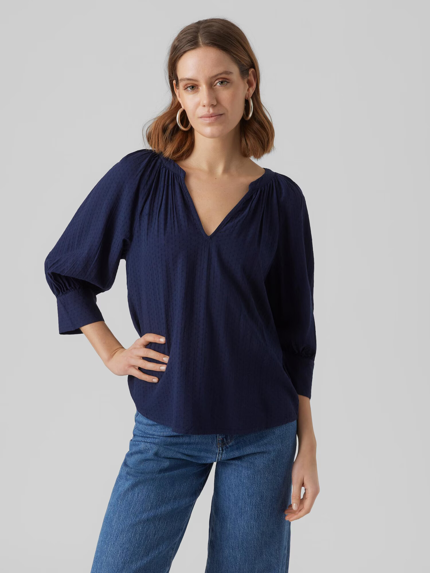 VERO MODA Bluză 'ELSA' bleumarin - Pled.ro