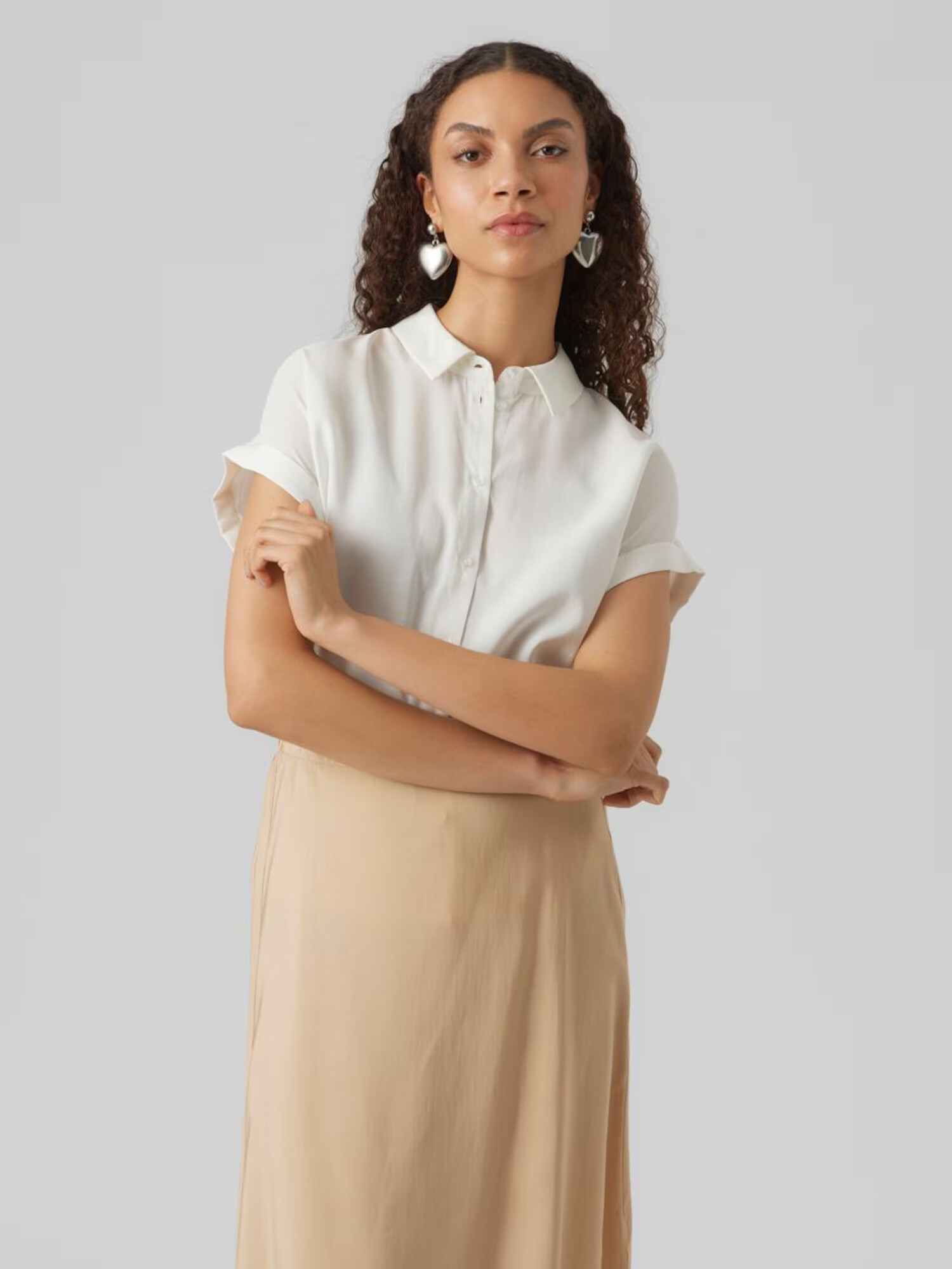 VERO MODA Bluză 'Grace' alb - Pled.ro