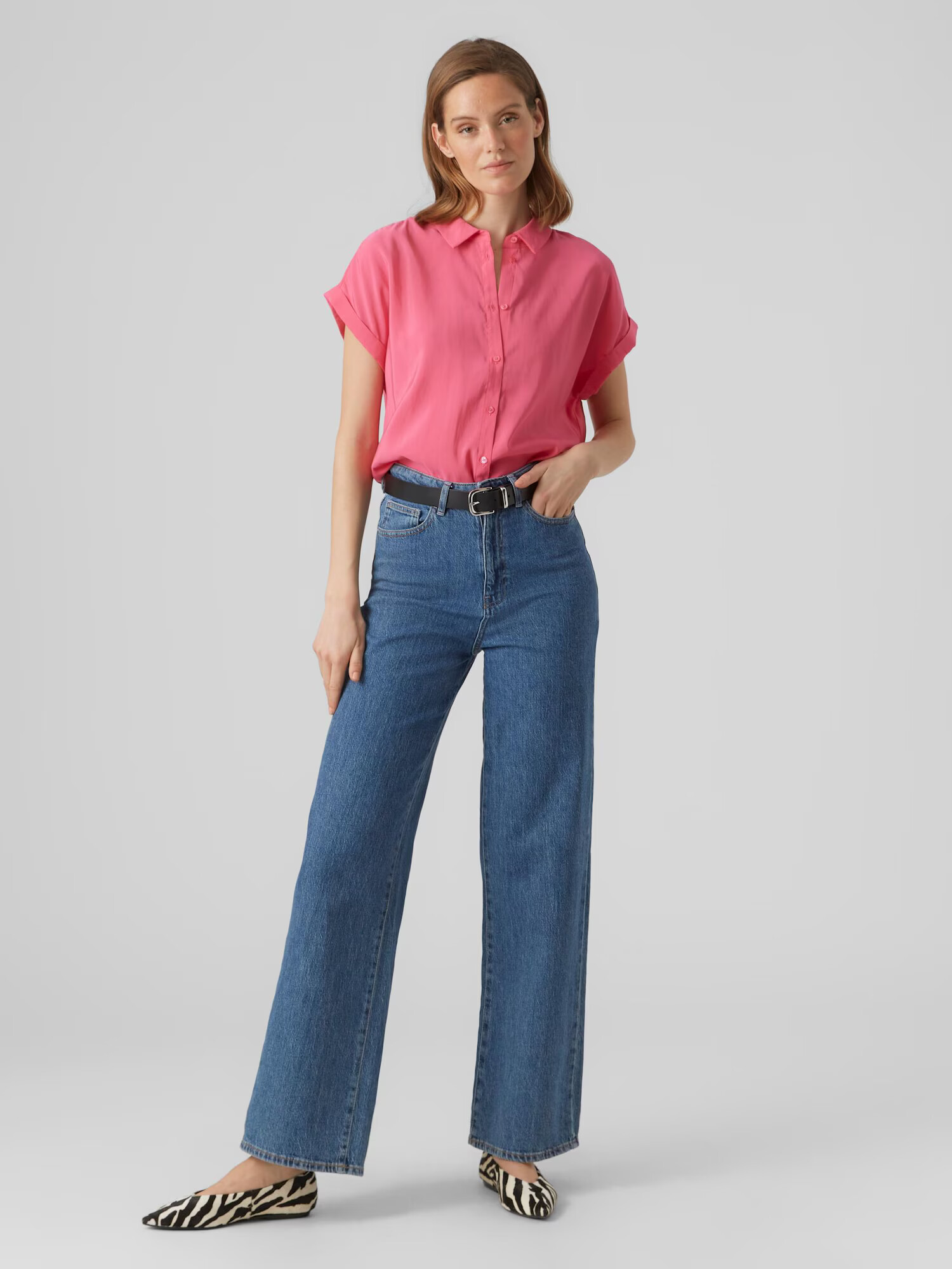 VERO MODA Bluză 'GRACE' magenta - Pled.ro