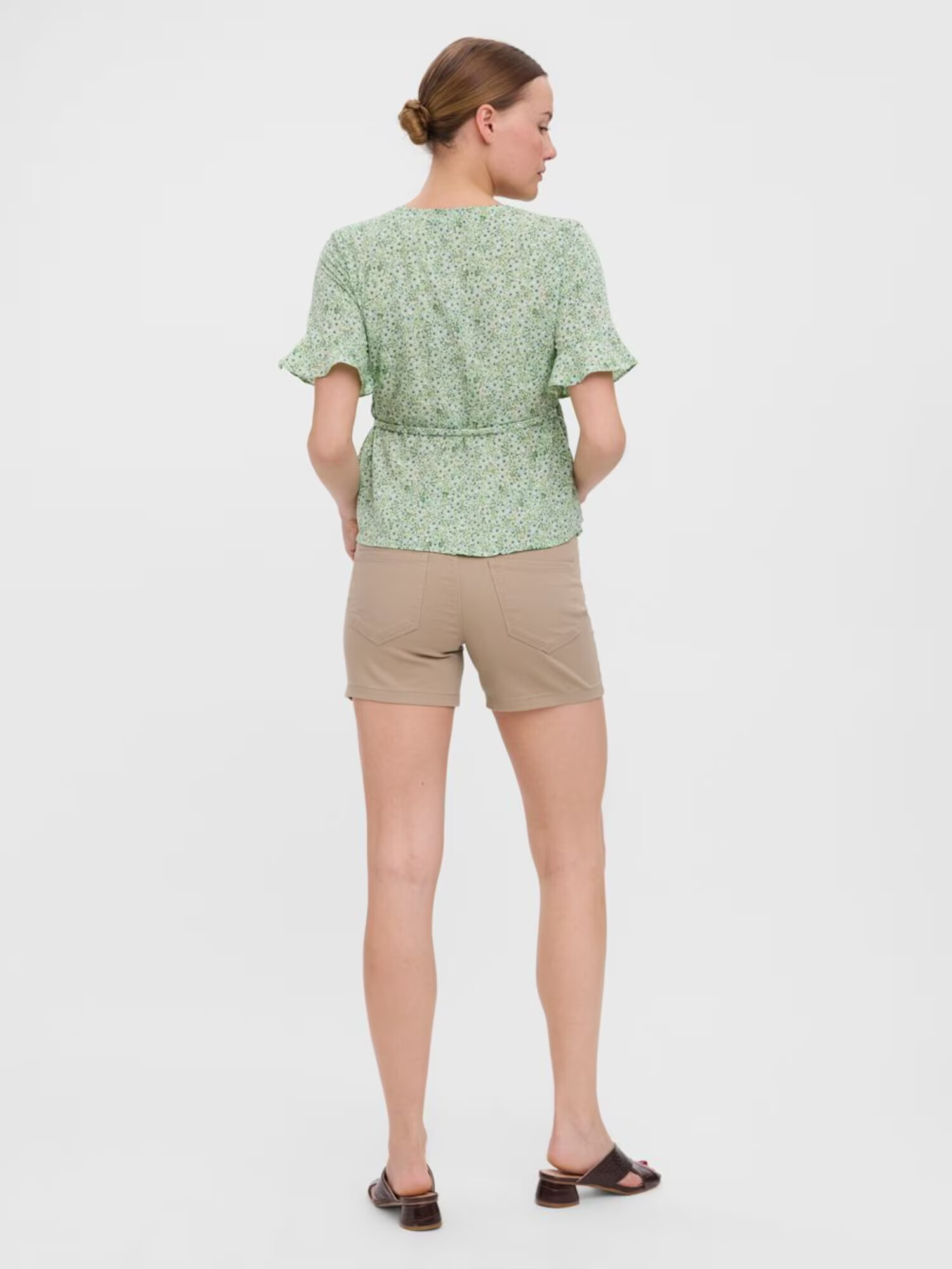 VERO MODA Bluză 'Henna' albastru deschis / verde deschis / alb - Pled.ro