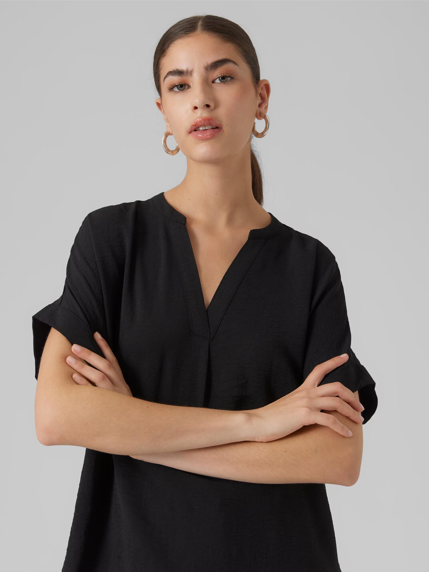 VERO MODA Bluză 'INGE' negru - Pled.ro