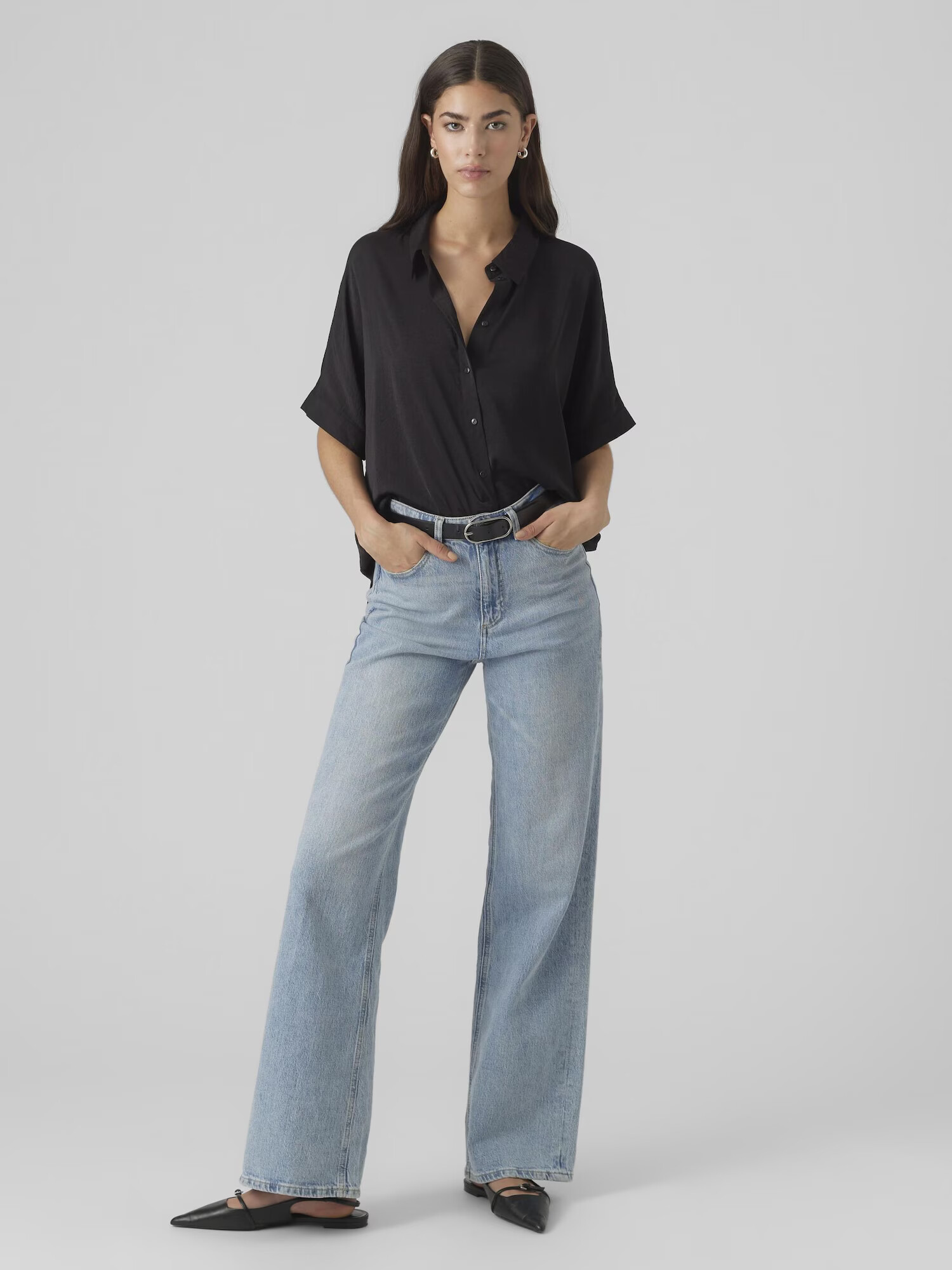 VERO MODA Bluză 'KATRINE' negru - Pled.ro