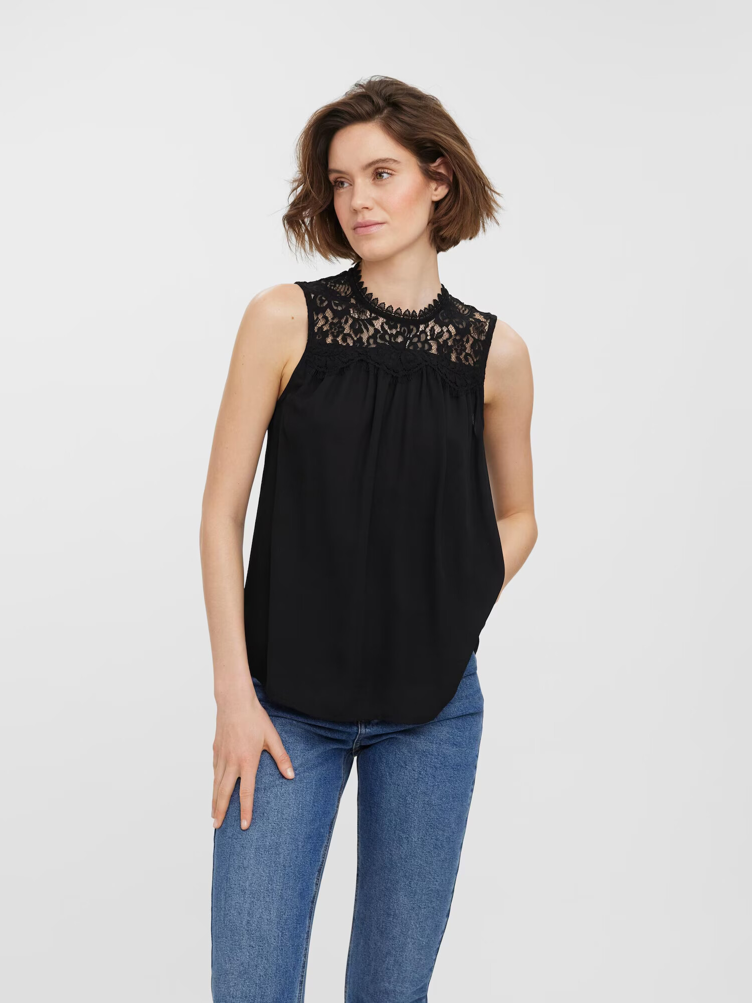 VERO MODA Bluză 'MAPLE' negru - Pled.ro