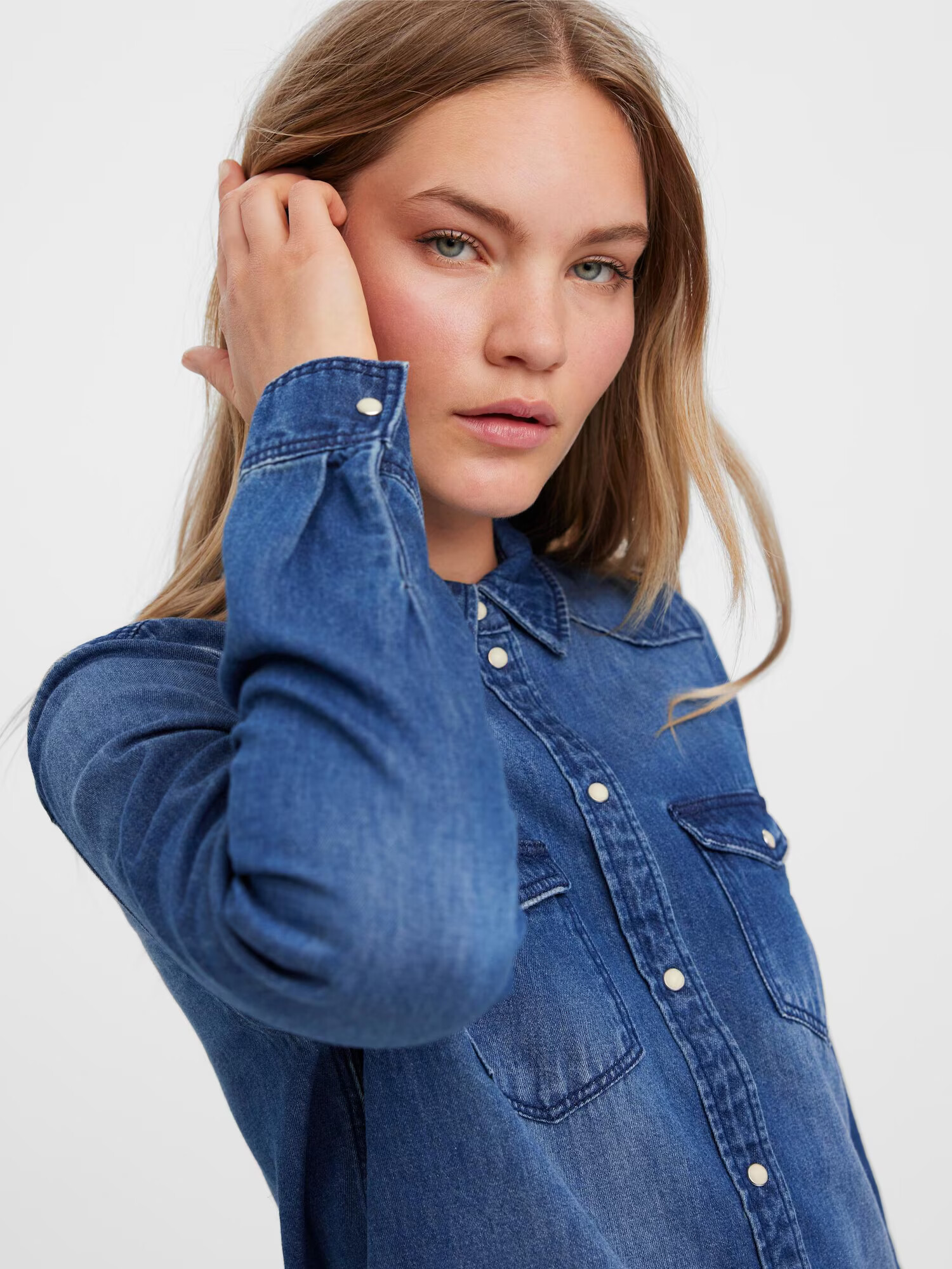 VERO MODA Bluză 'Maria' albastru denim - Pled.ro