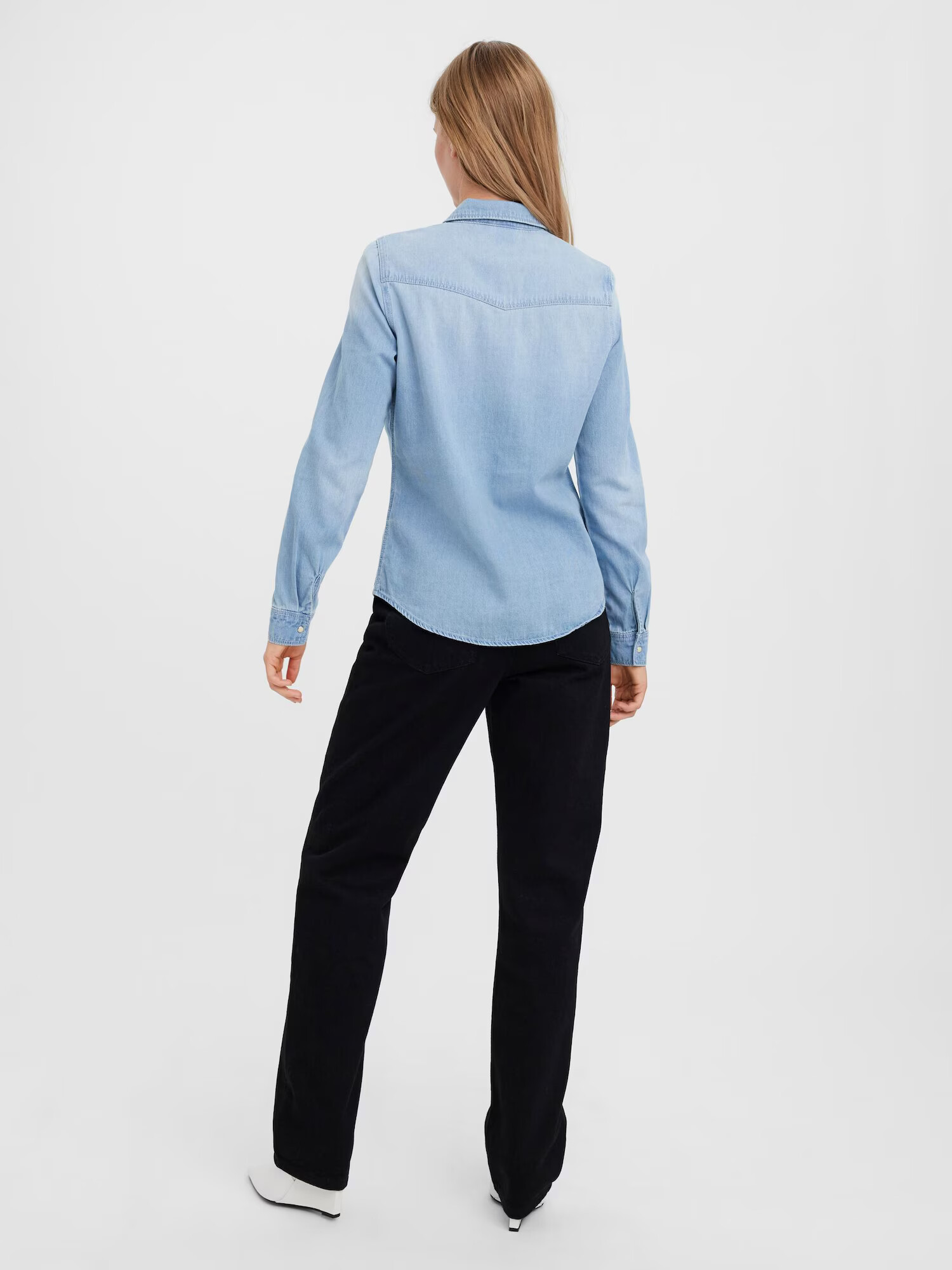 VERO MODA Bluză 'Maria' albastru denim - Pled.ro