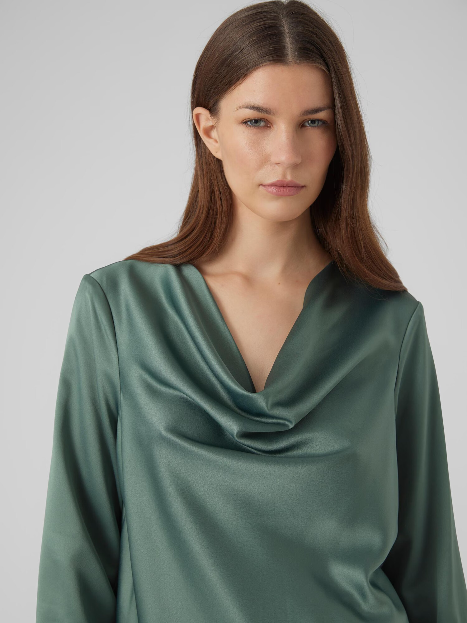 VERO MODA Bluză 'MERLE' verde smarald - Pled.ro